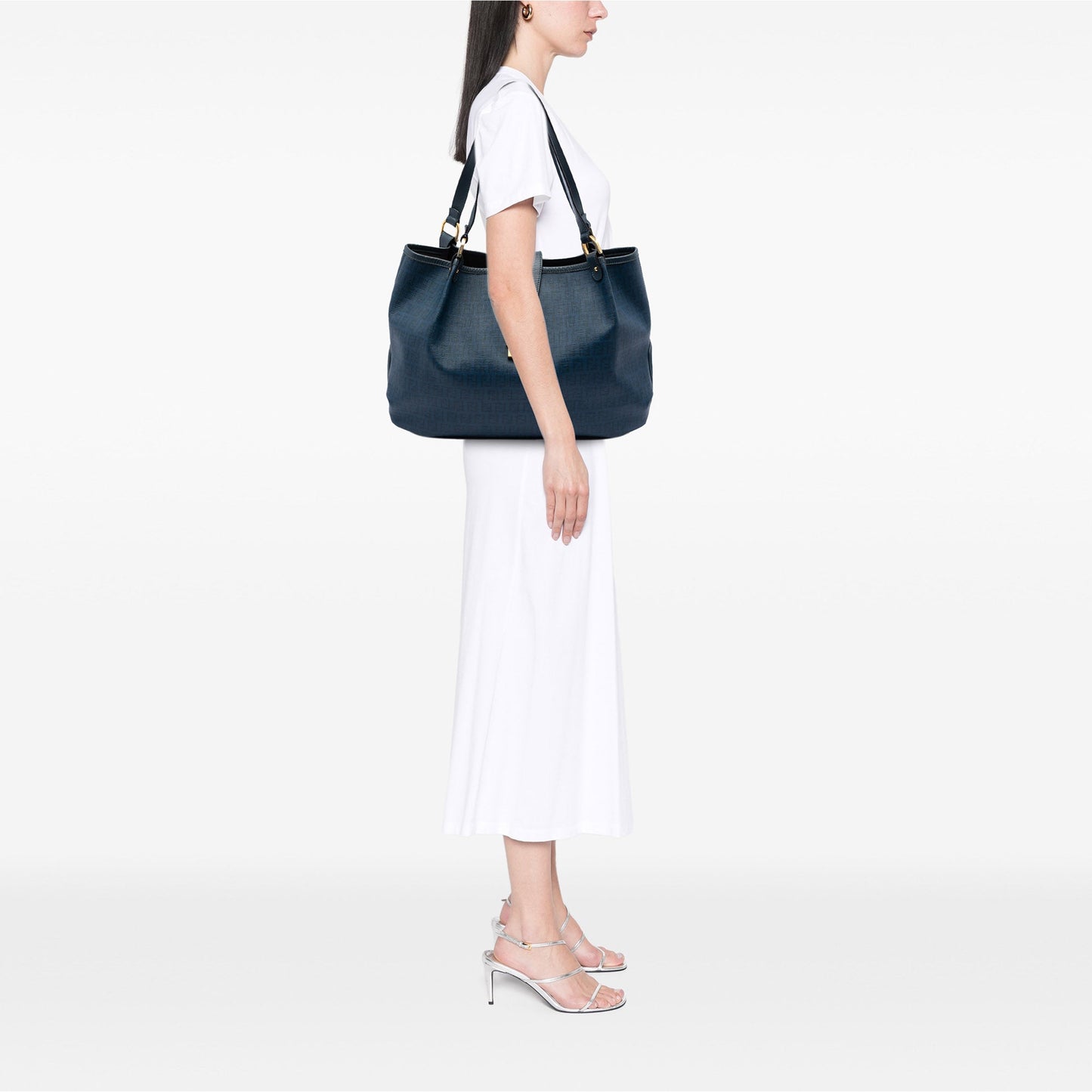 Fendi Zucchino Spalmati Chiusura Tote