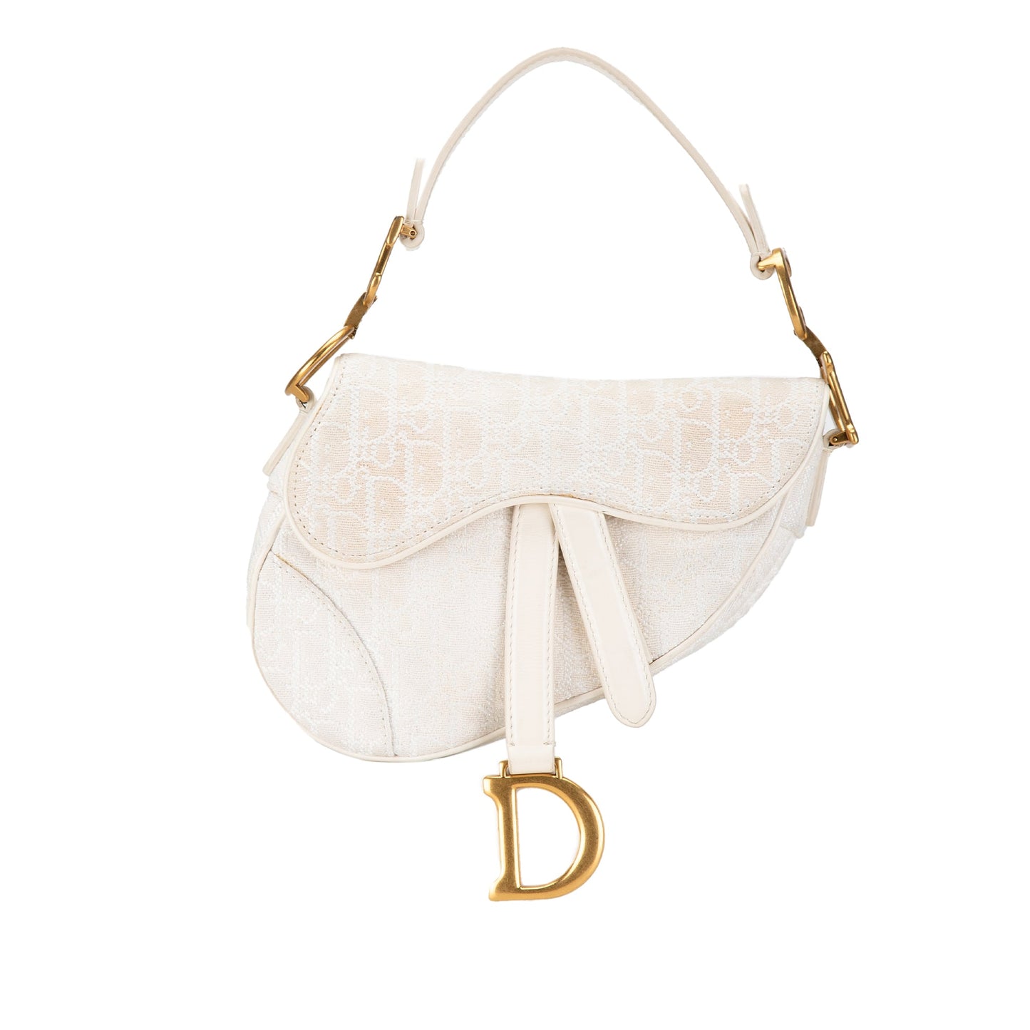 Dior Mini Oblique Canvas Saddle Bag