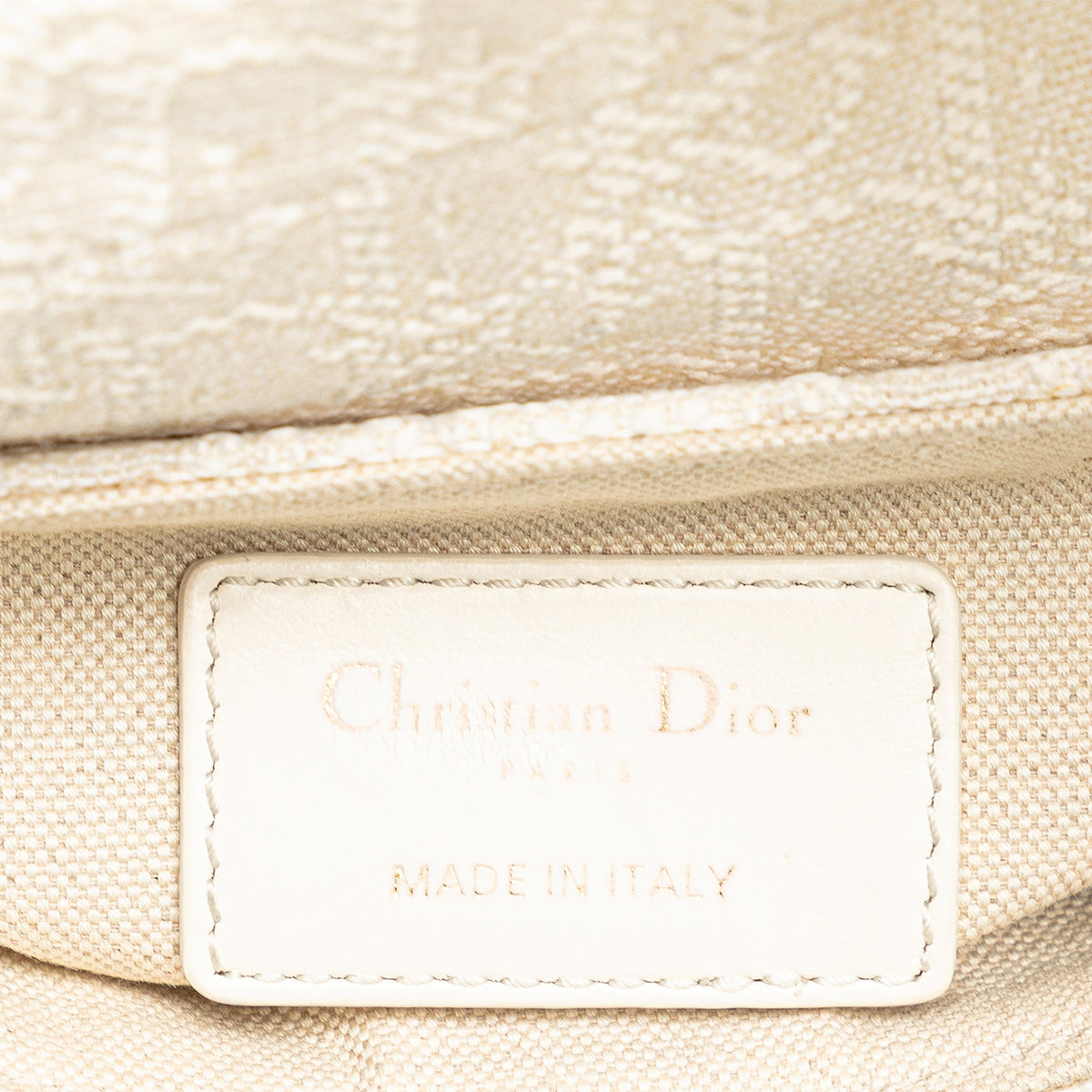 Dior Mini Oblique Embroidered Canvas Saddle Bag