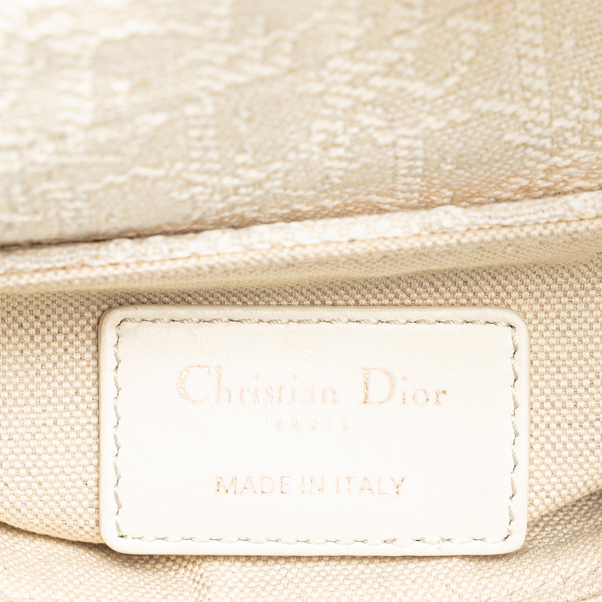 Dior Mini Oblique Canvas Saddle Bag