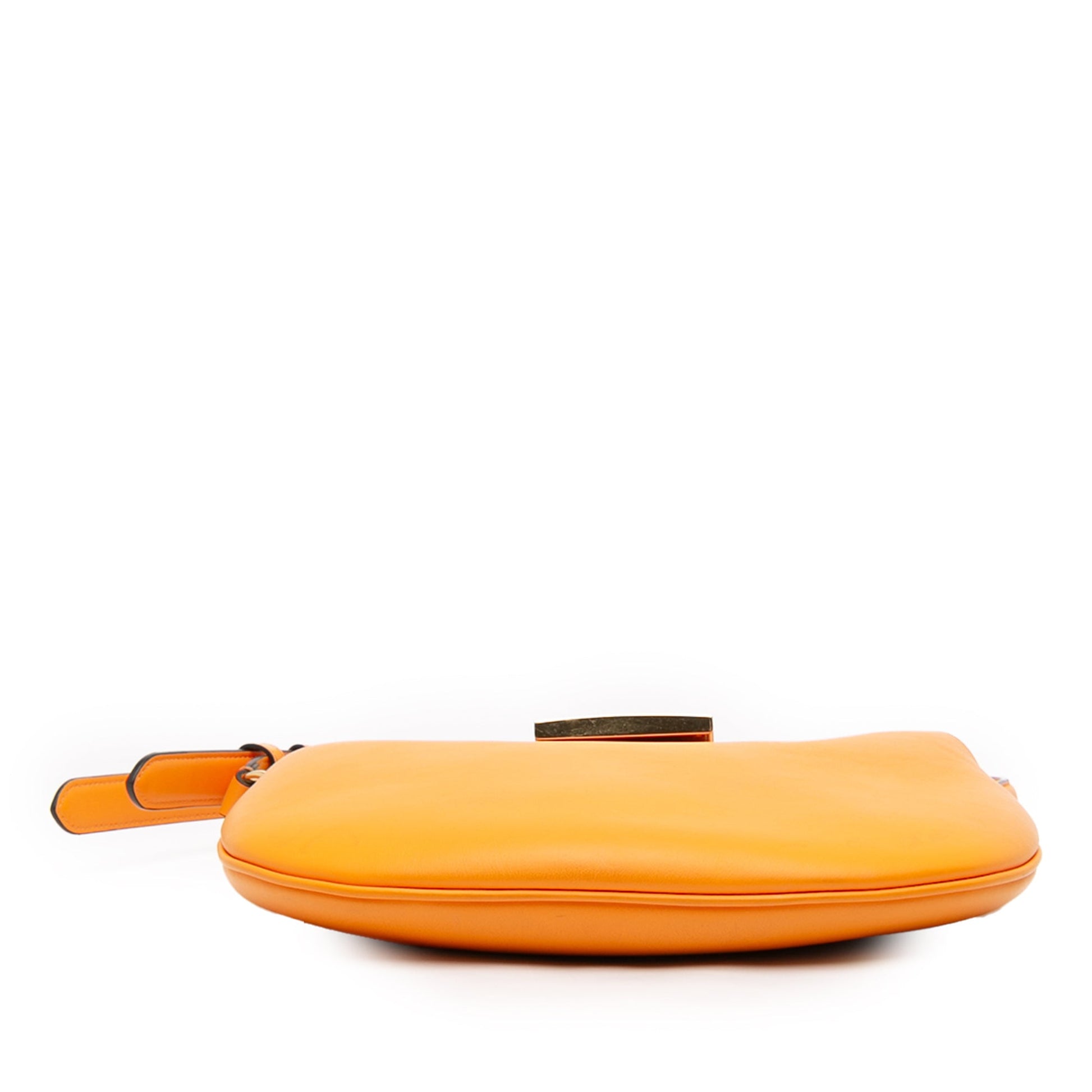 Fendi Small Leather Croissant Hobo Bag