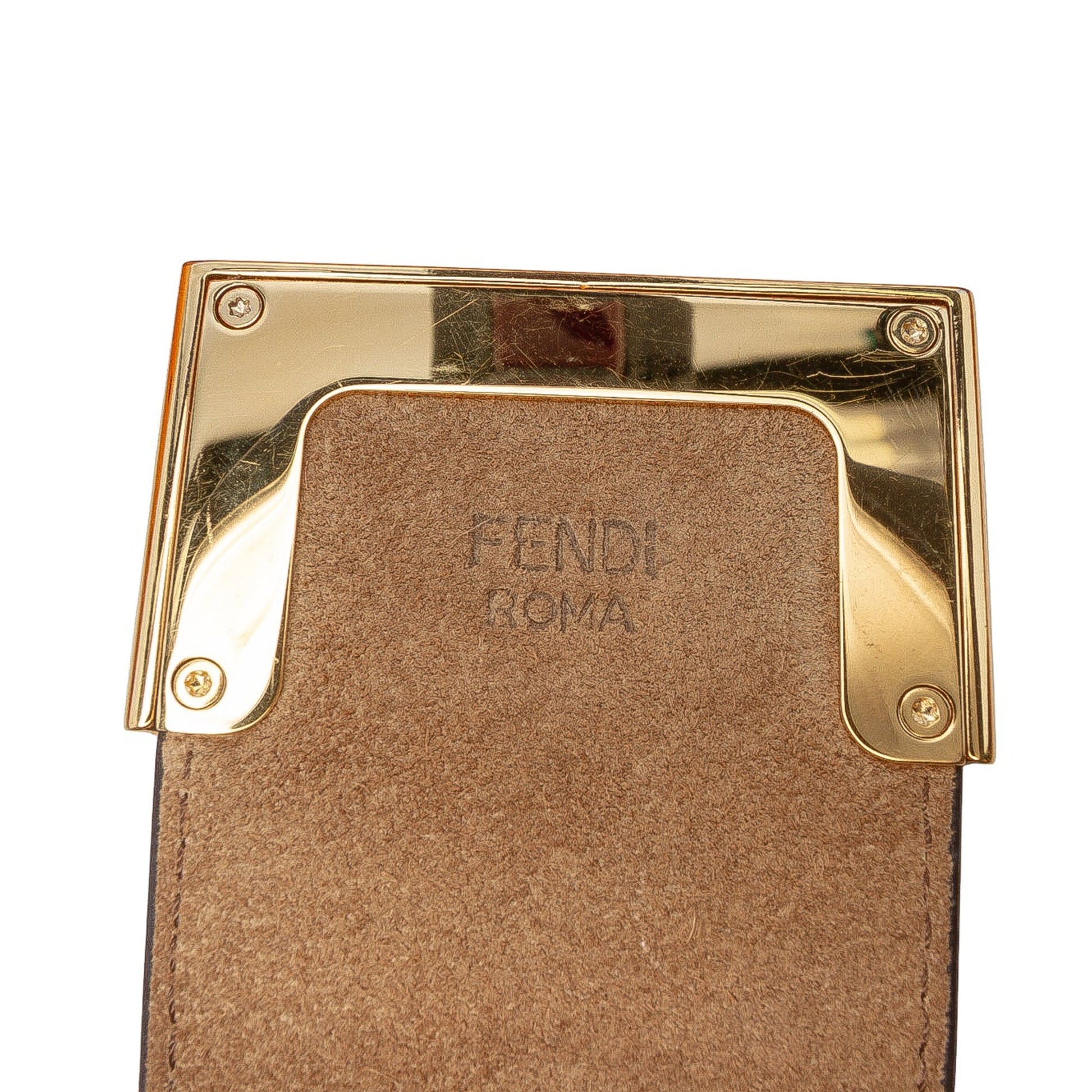 Fendi Small Leather Croissant Hobo Bag