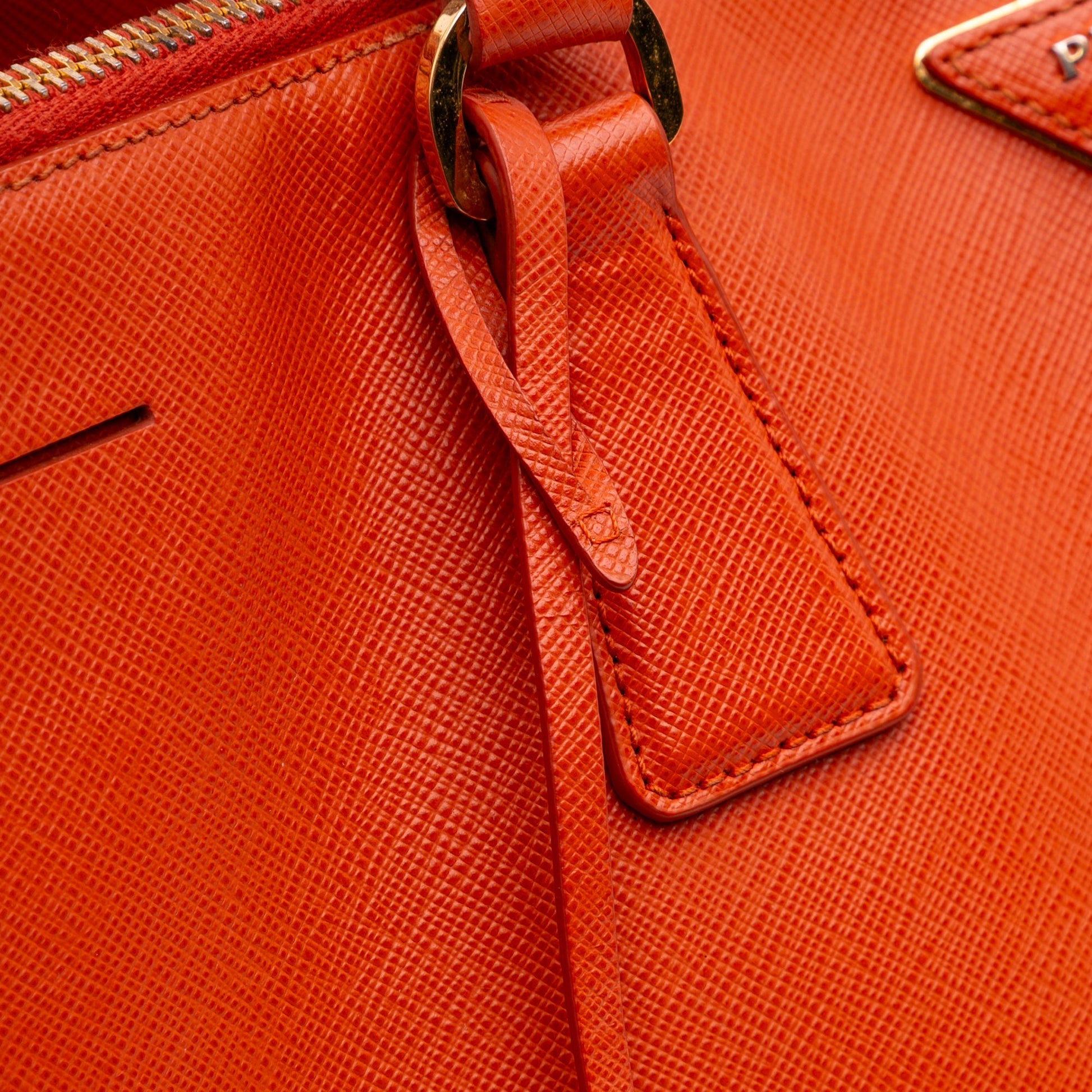 Prada Extra Large Saffiano Lux Galleria Double Zip Tote