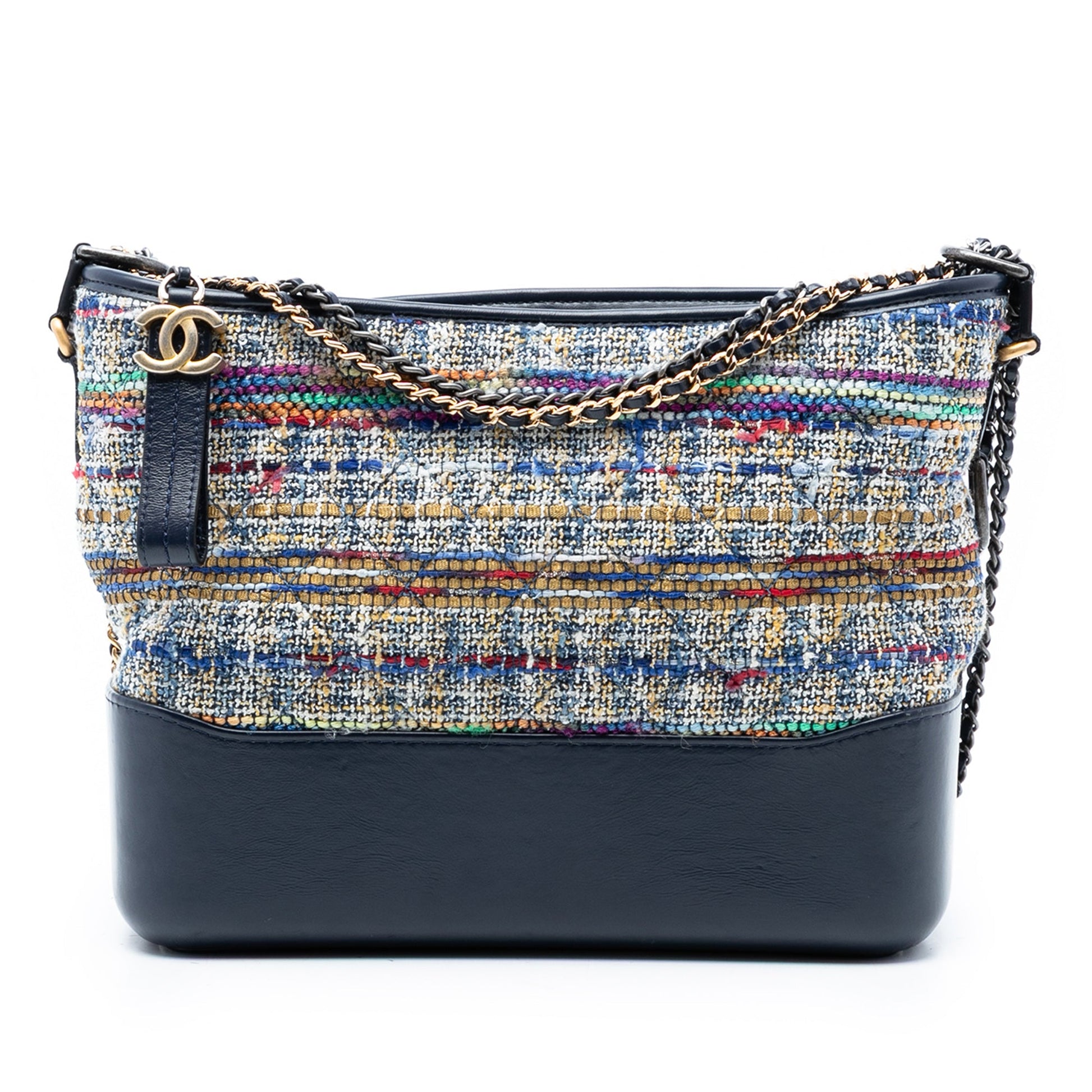 Medium Tweed and Lambskin Gabrielle Crossbody