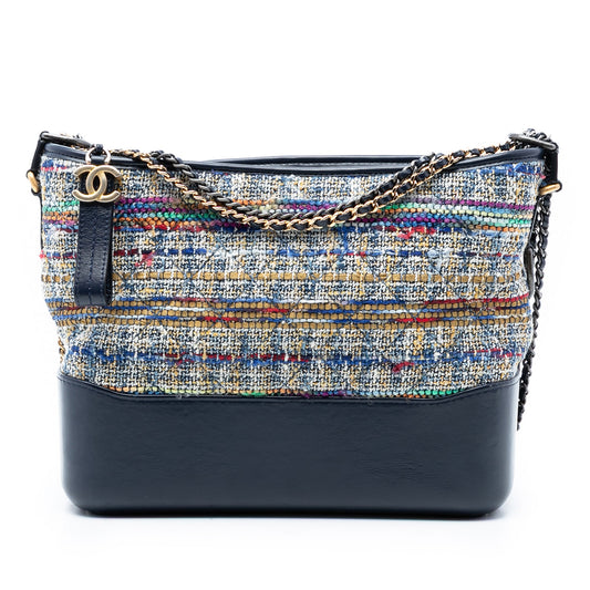 Medium Tweed and Lambskin Gabrielle Crossbody