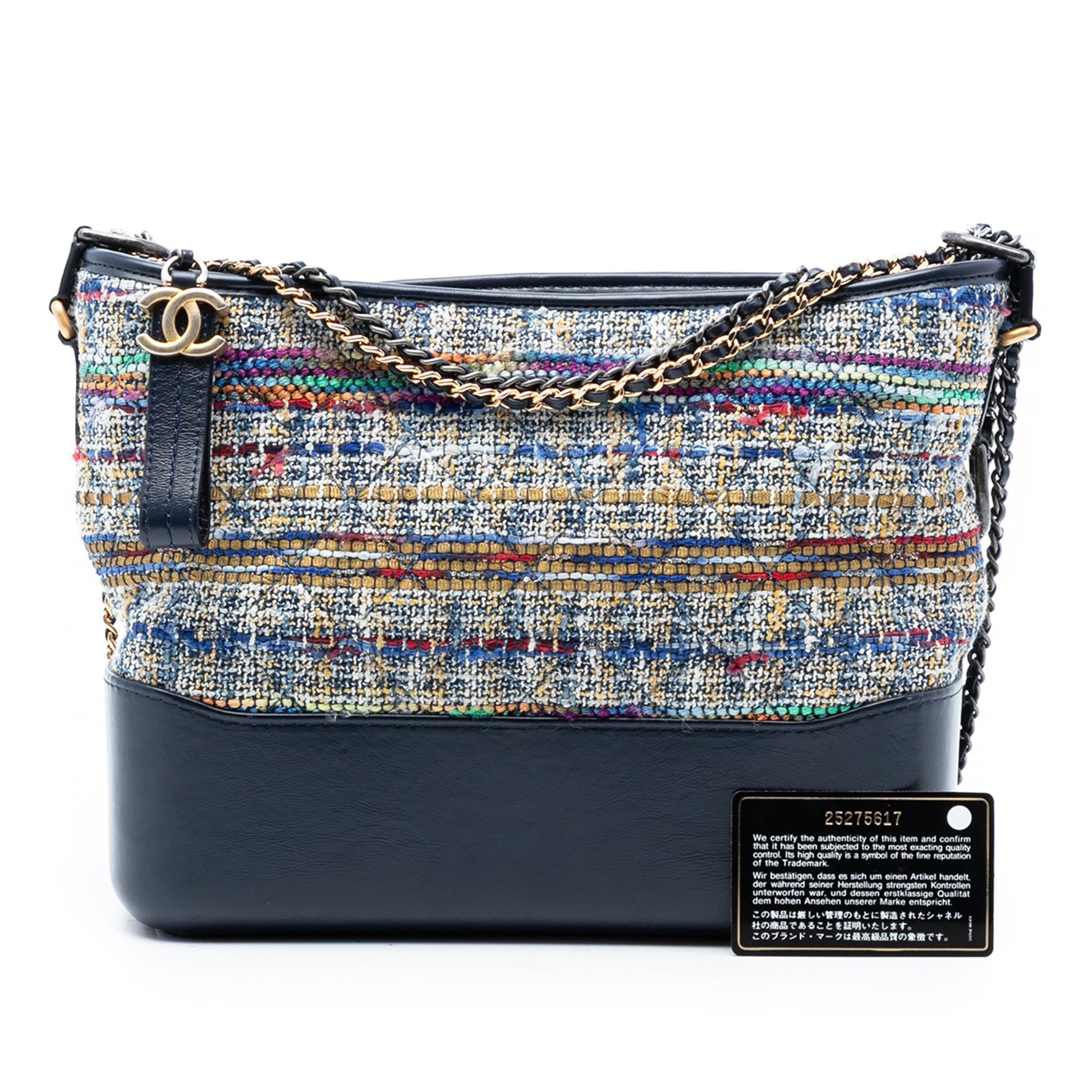Medium Tweed and Lambskin Gabrielle Crossbody