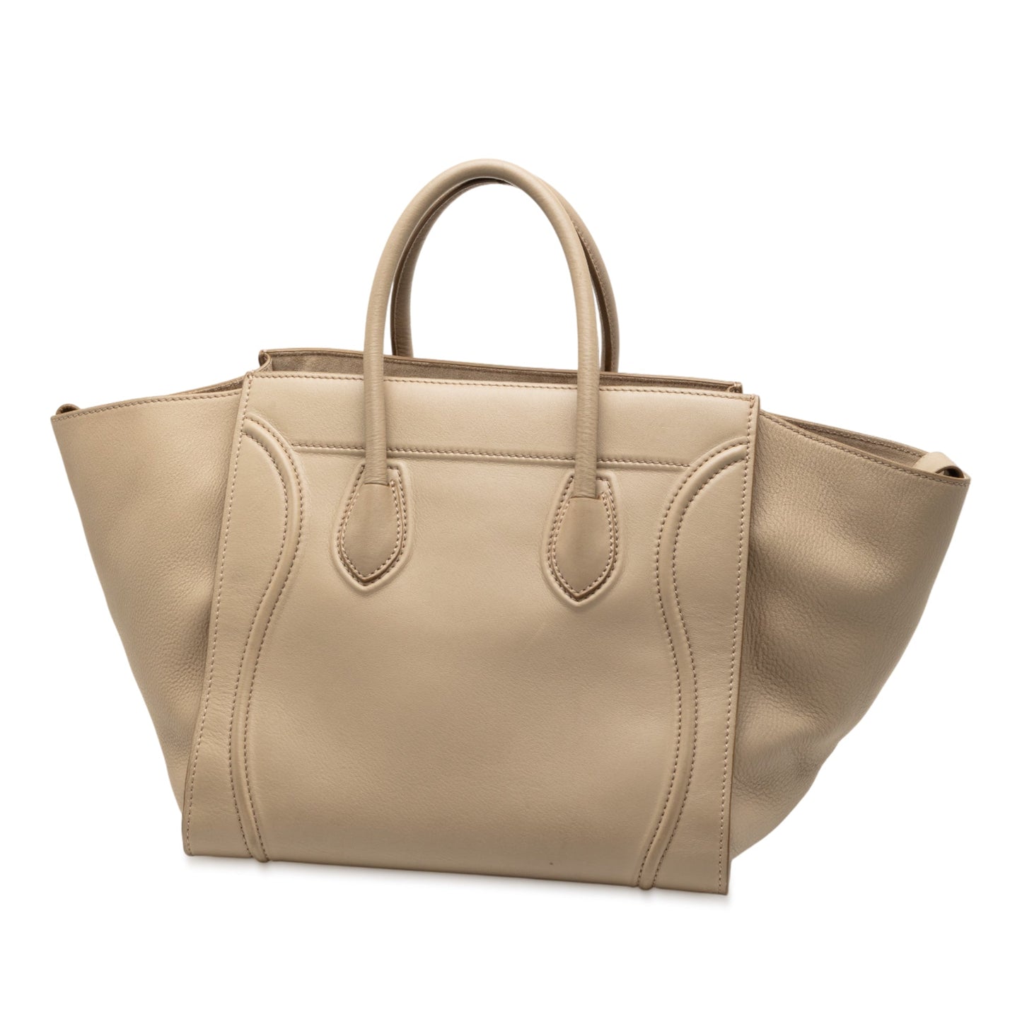 Celine Medium Leather Luggage Phantom Tote