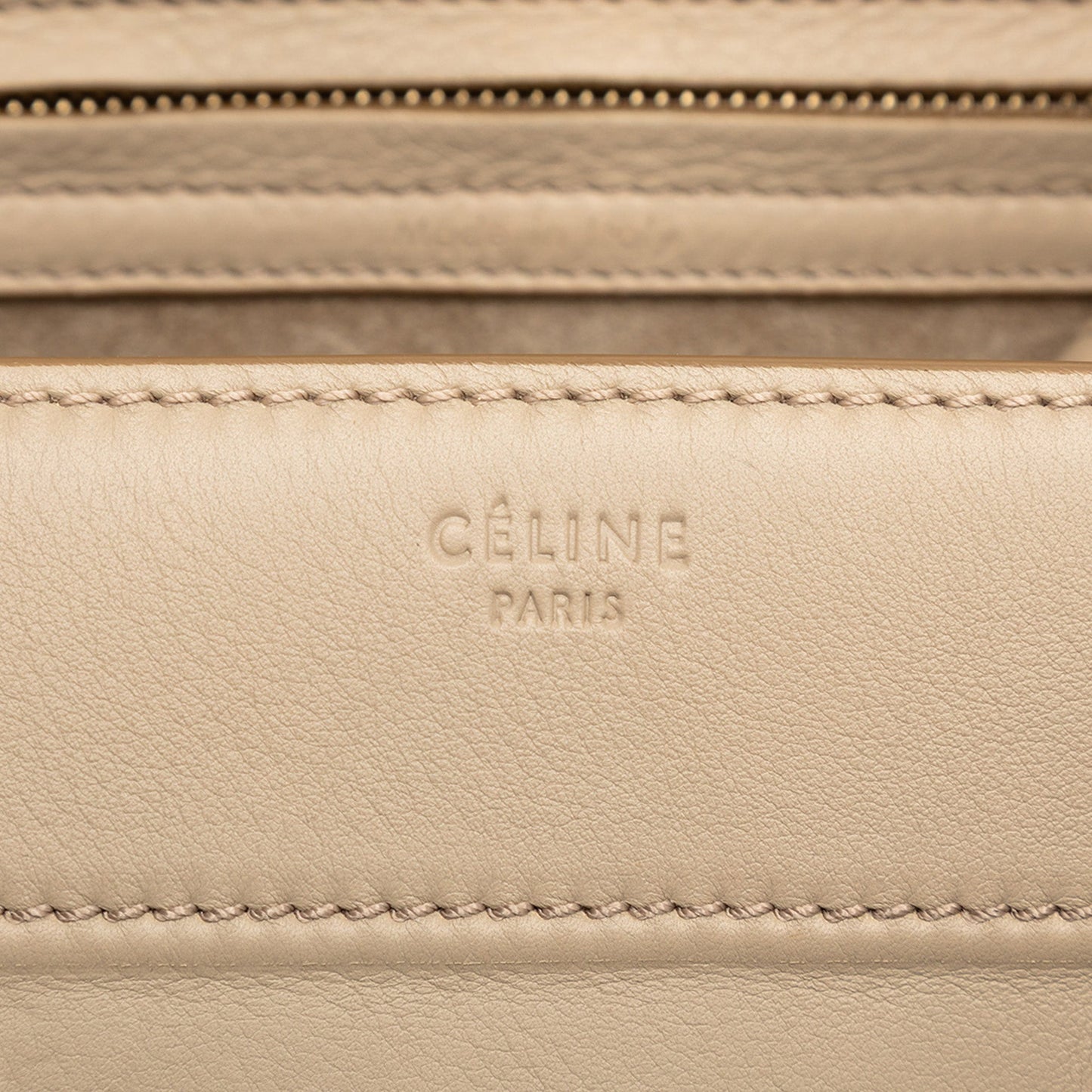 Celine Medium Leather Luggage Phantom Tote