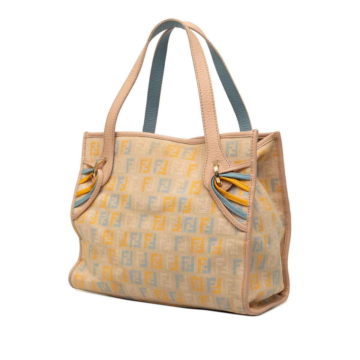 Fendi Small Multicolore Zucchino Canvas Tote