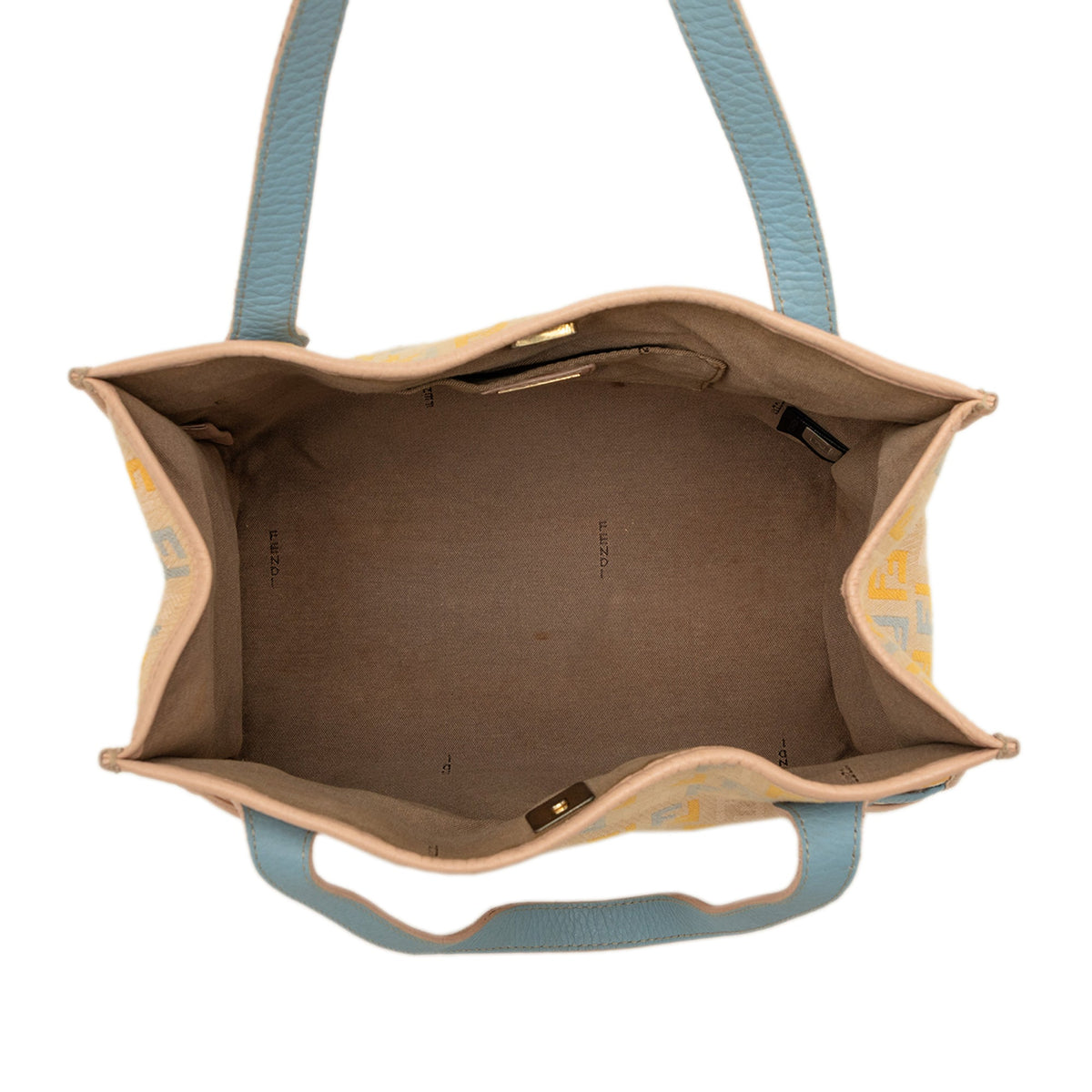 Fendi Small Multicolore Zucchino Canvas Tote