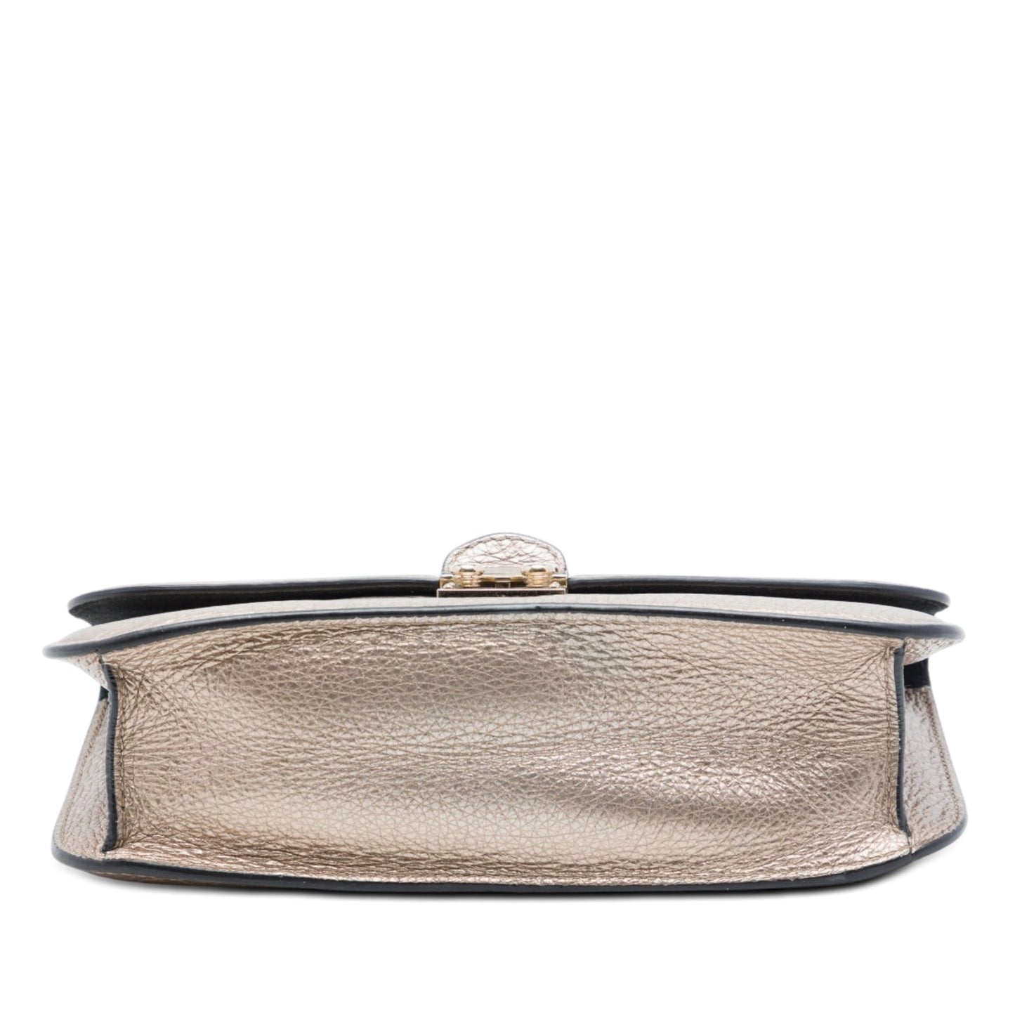 Valentino Medium Metallic Leather Rockstud Glam Lock Crossbody