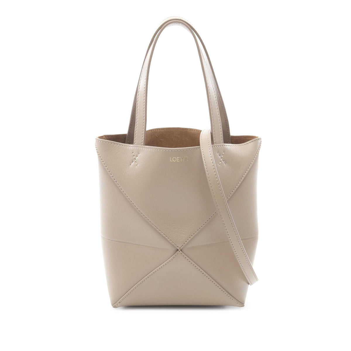 LOEWE Mini Calfskin Puzzle Fold Tote