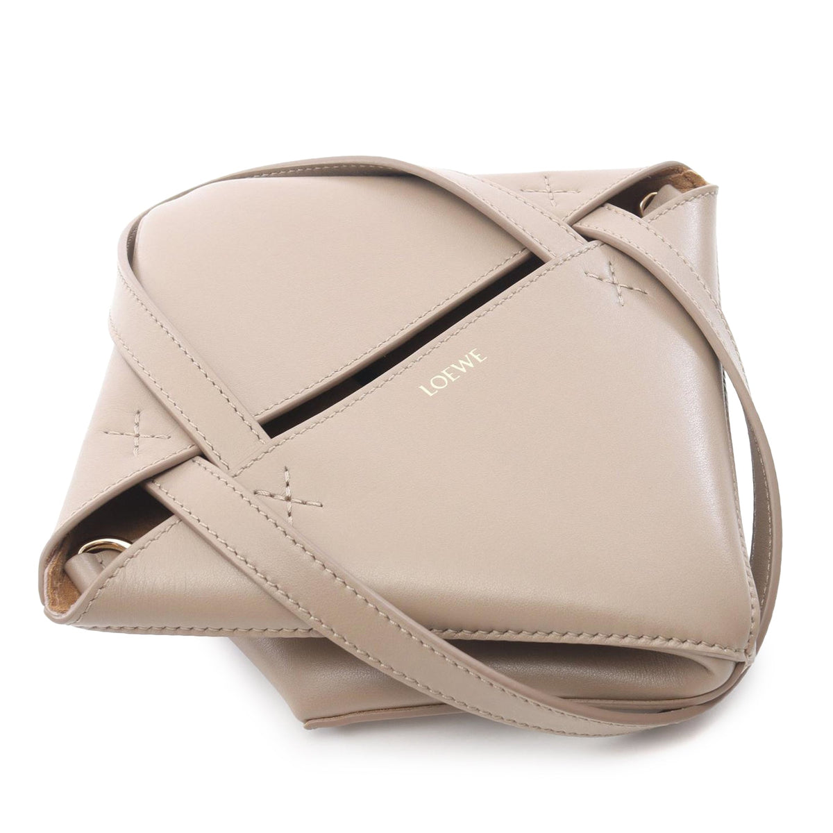 LOEWE Mini Calfskin Puzzle Fold Tote