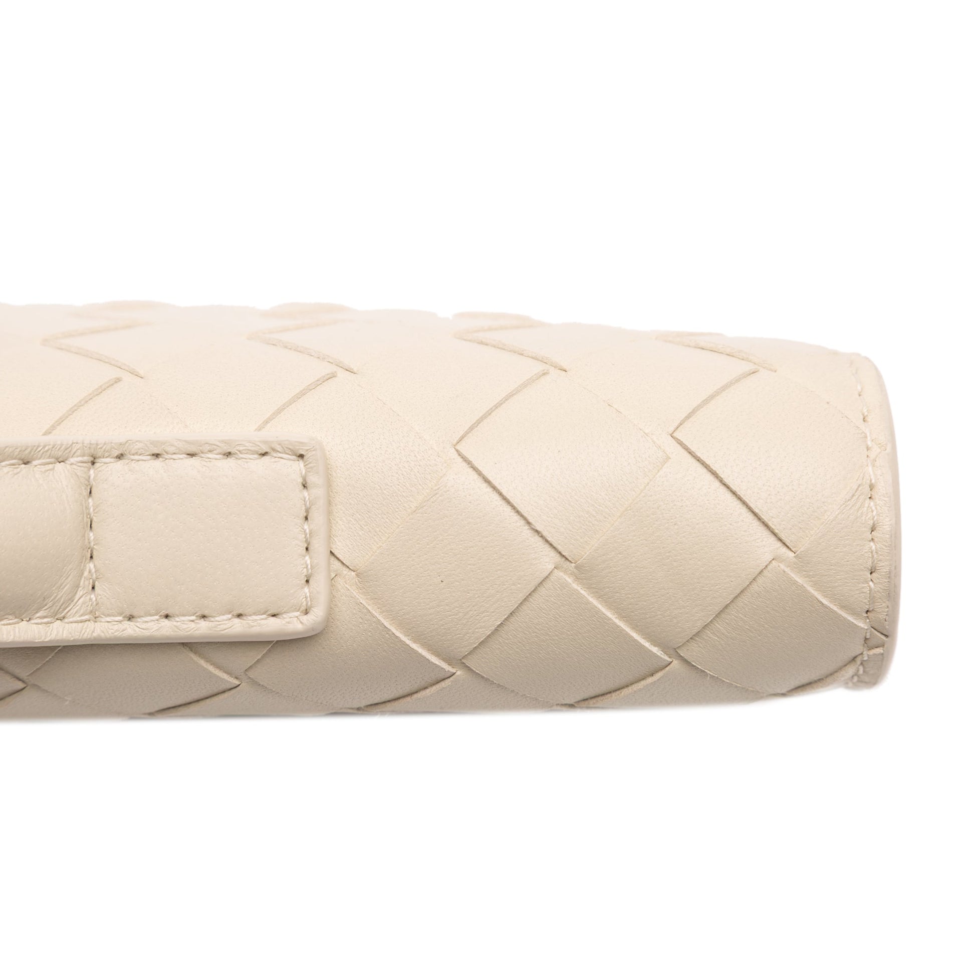 Bottega Veneta Lambskin Intrecciato Andiamo Clutch