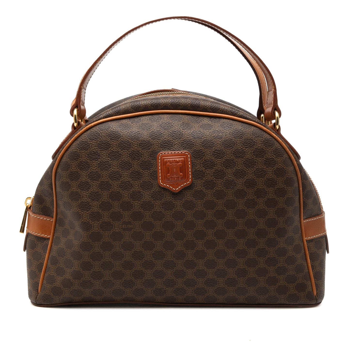 Celine Macadam Coated Canvas Dome Handbag