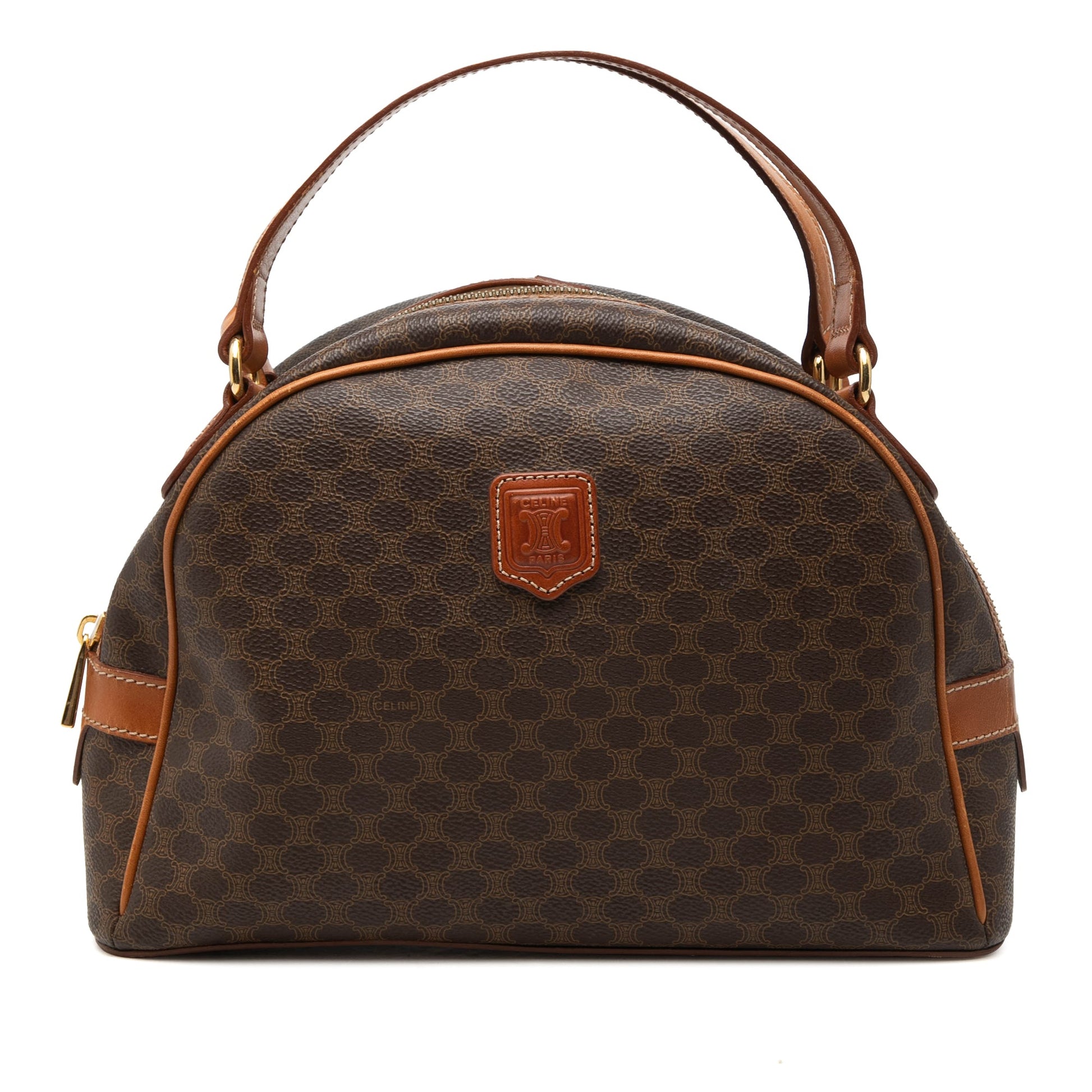 Celine Macadam Coated Canvas Dome Handbag