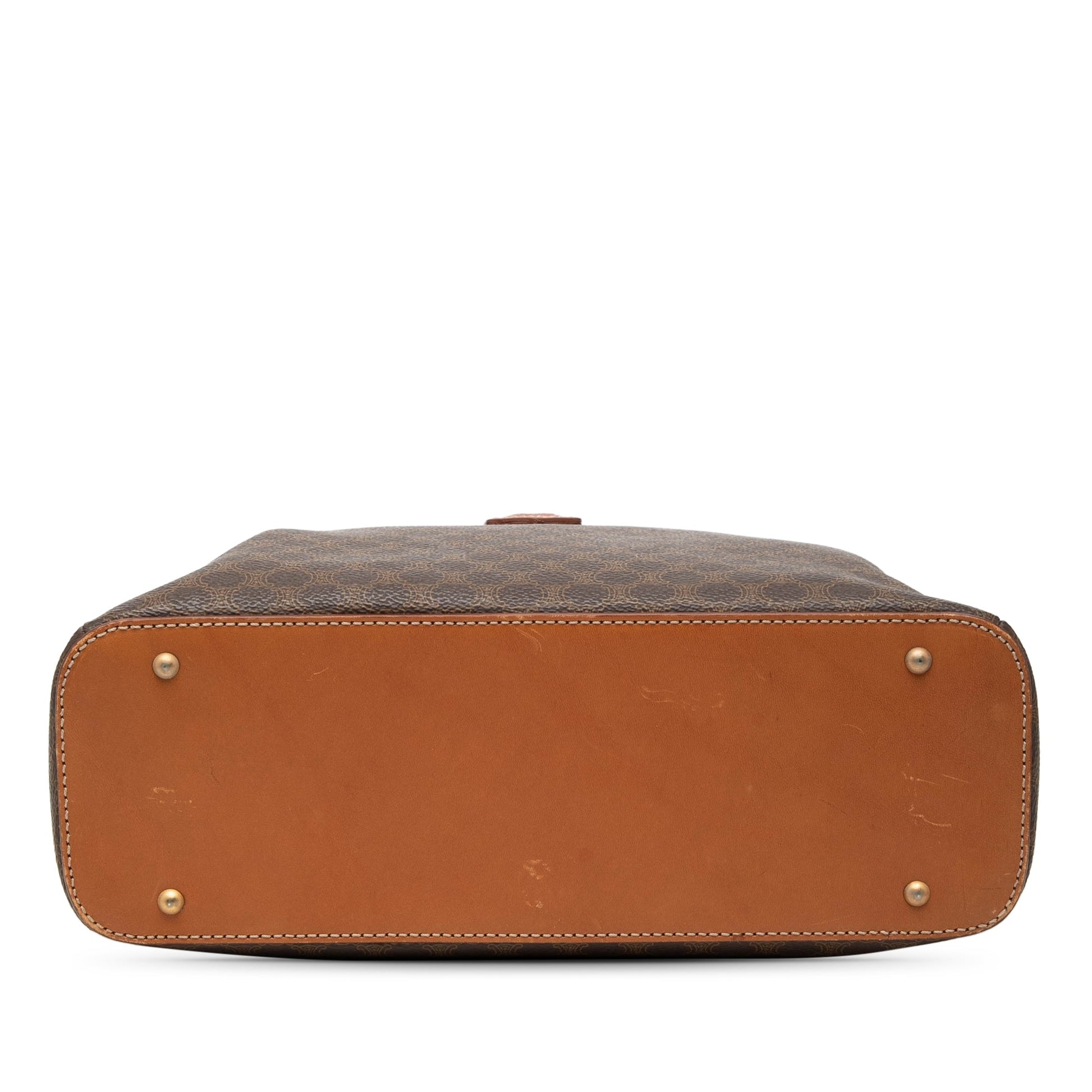 Celine Macadam Coated Canvas Dome Handbag