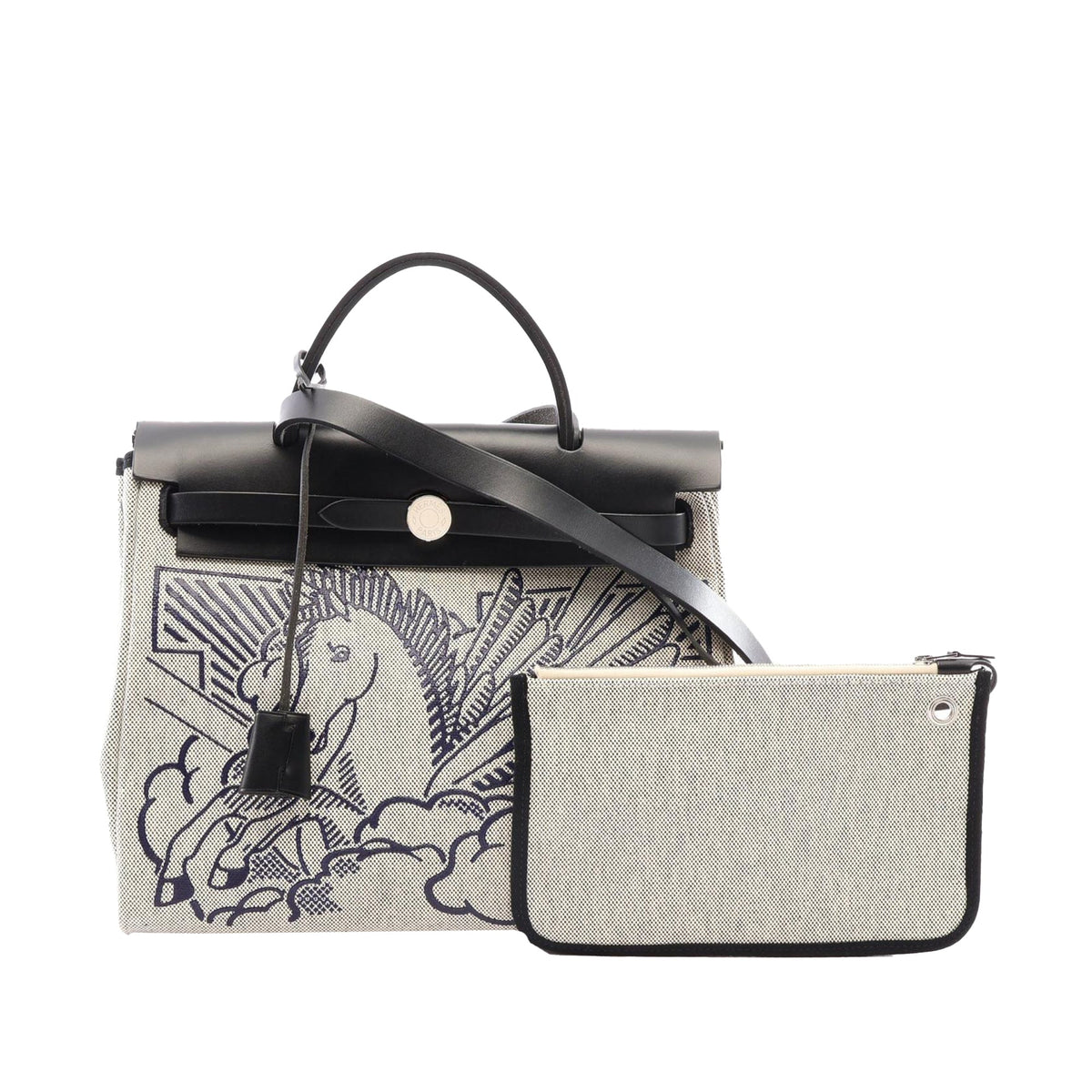 Hermès Toile Pegase Pop Herbag Zip 31 — Gray