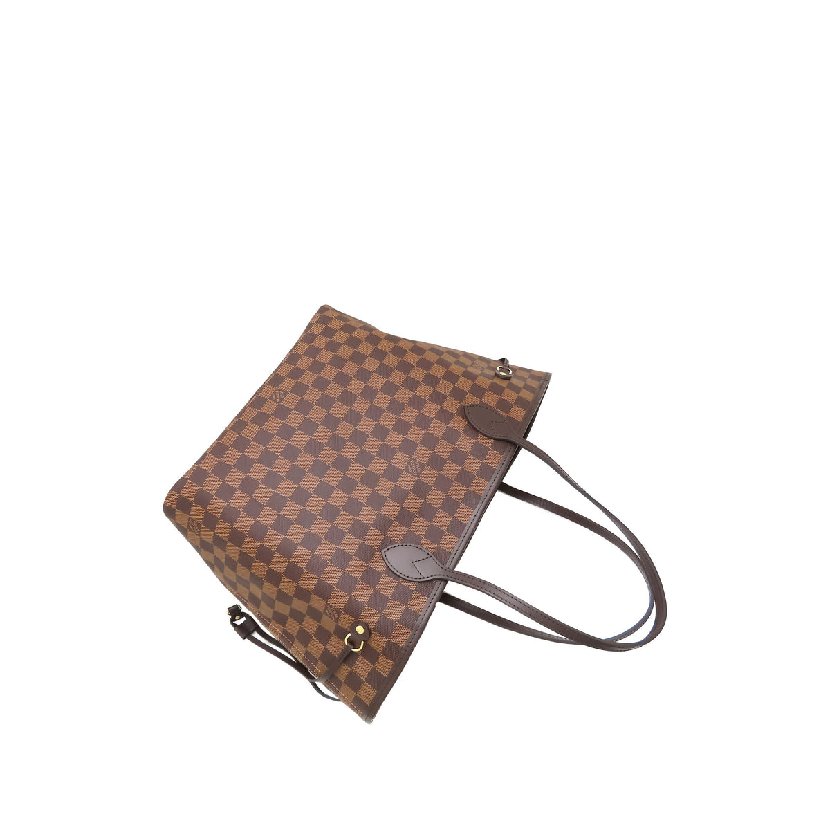 Louis Vuitton Damier Ebene Neverfull MM — Brown