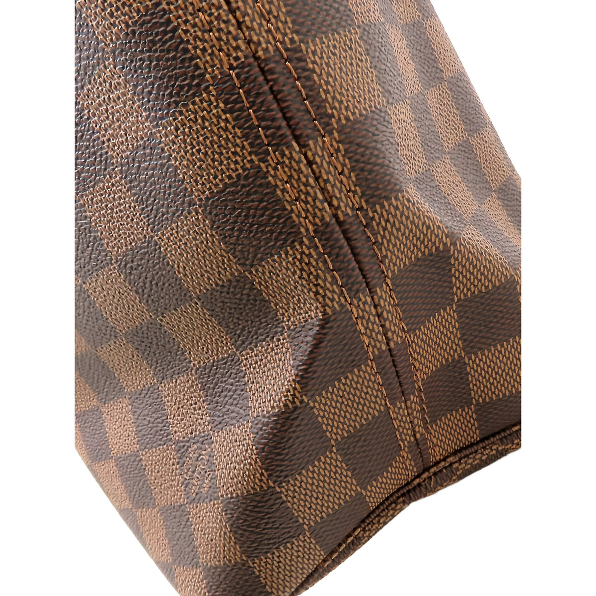 Louis Vuitton Damier Ebene Neverfull MM — Brown