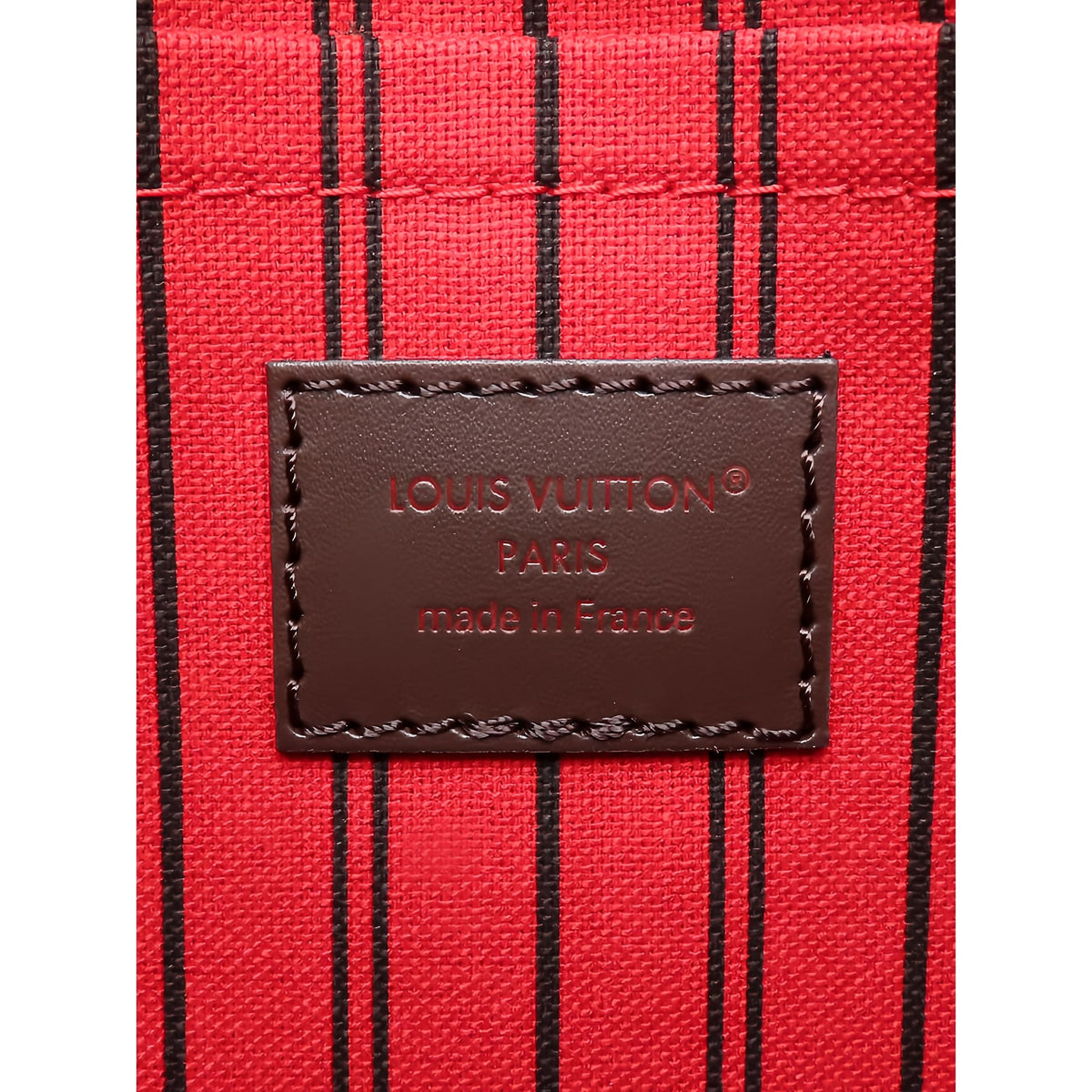 Louis Vuitton Damier Ebene Neverfull MM — Brown