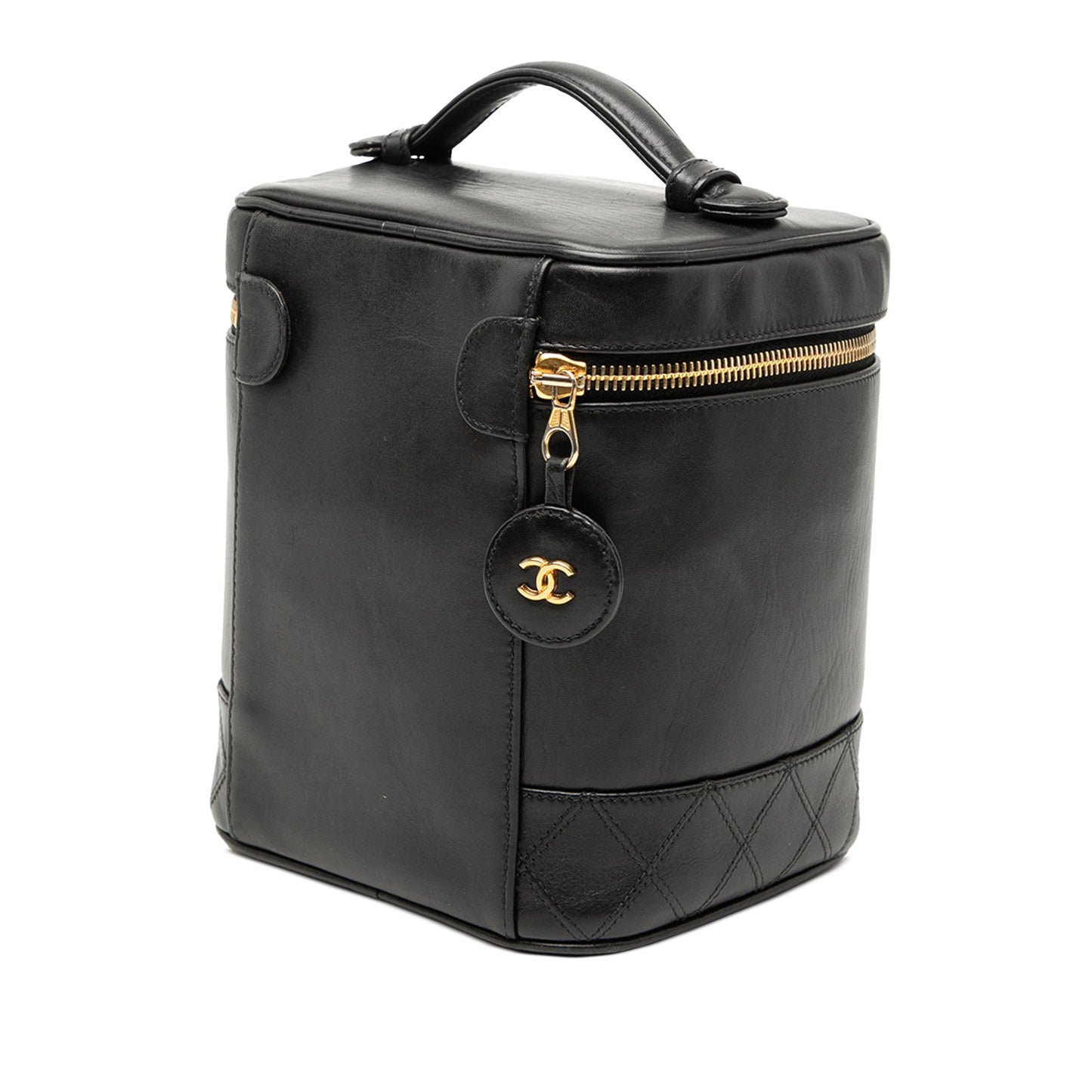 Chanel CC Quilted Lambskin Vanity Case