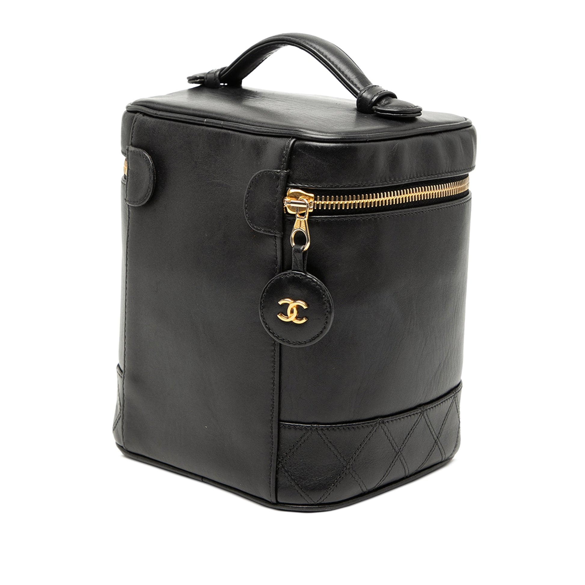 Chanel CC Quilted Lambskin Vanity Case