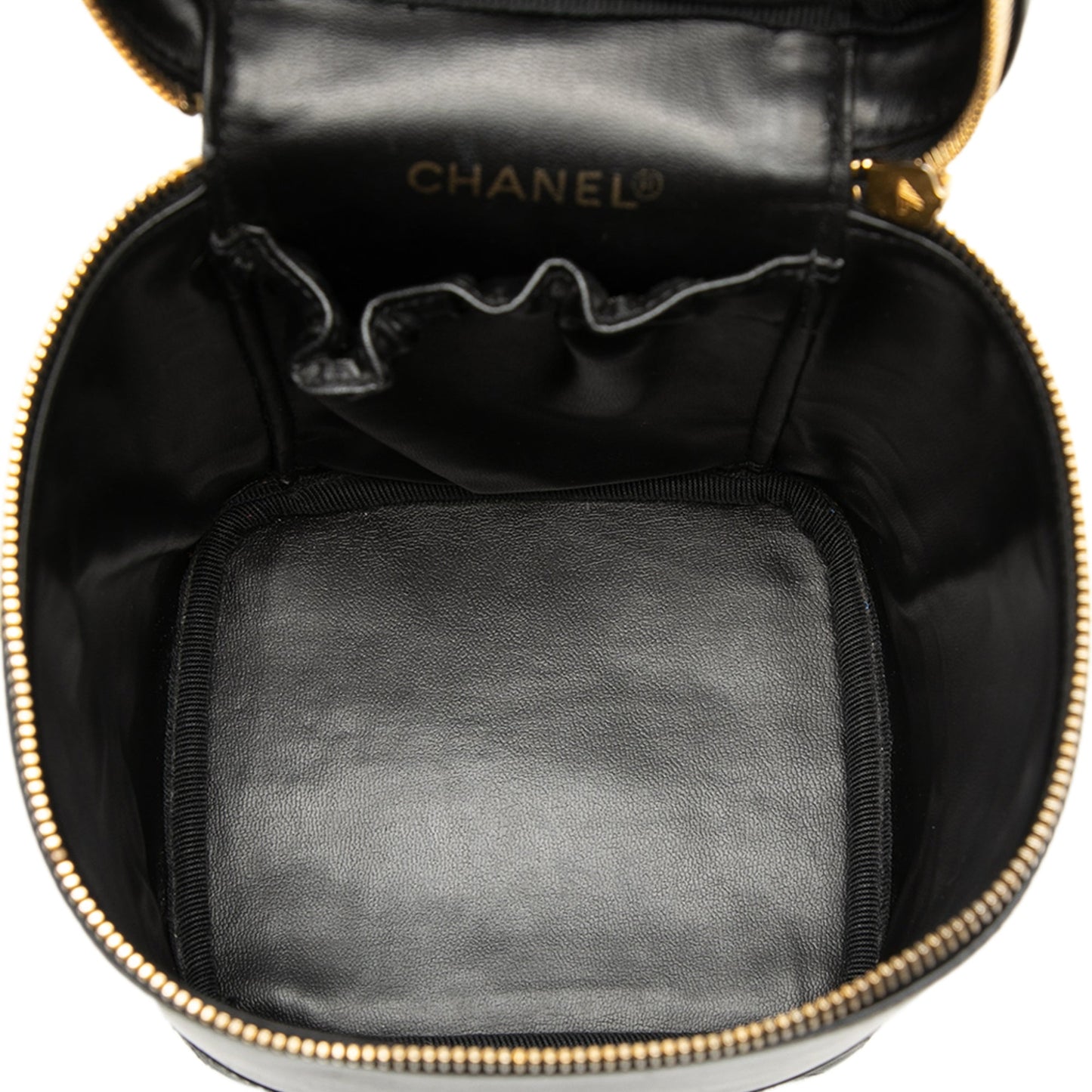 Chanel CC Quilted Lambskin Vanity Case