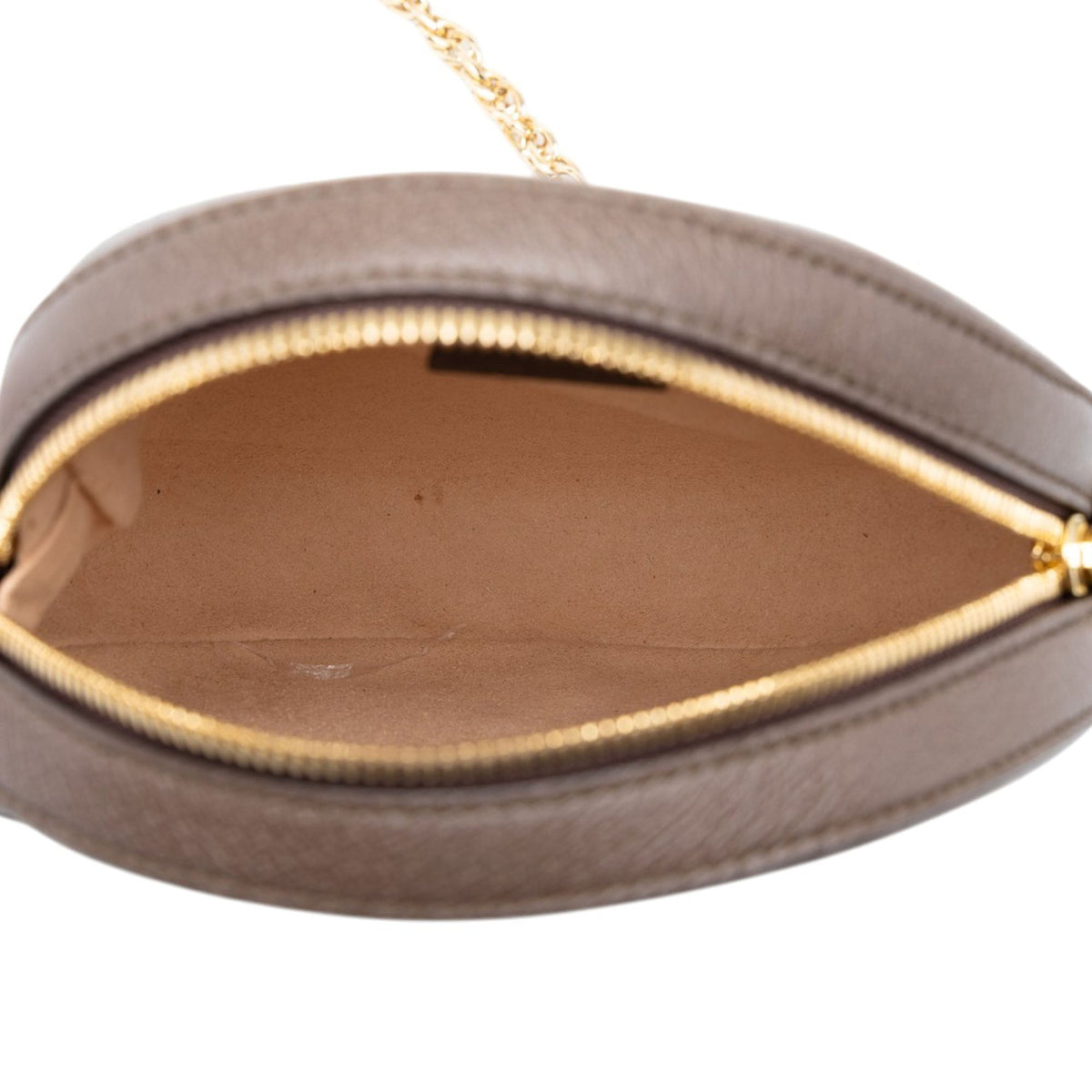 Gucci Mini GG Supreme Web Ophidia Round Crossbody — Beige
