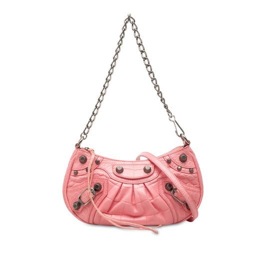 Balenciaga Mini Embossed Leather Motocross Le Cagole