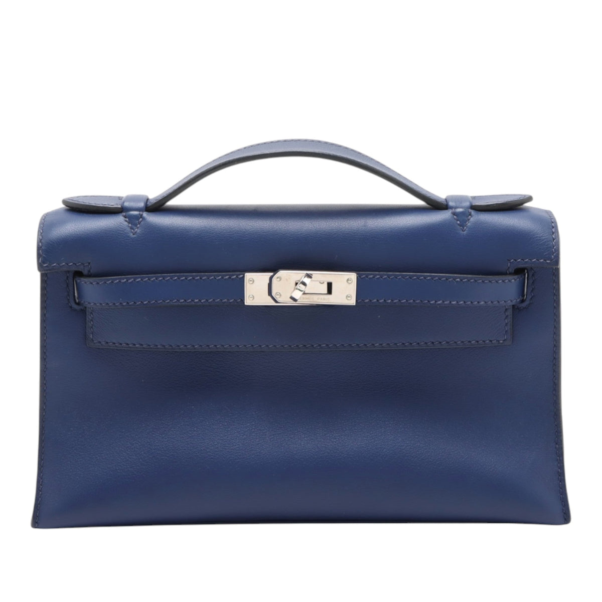 Hermès Swift Kelly Pochette 22 — Blue