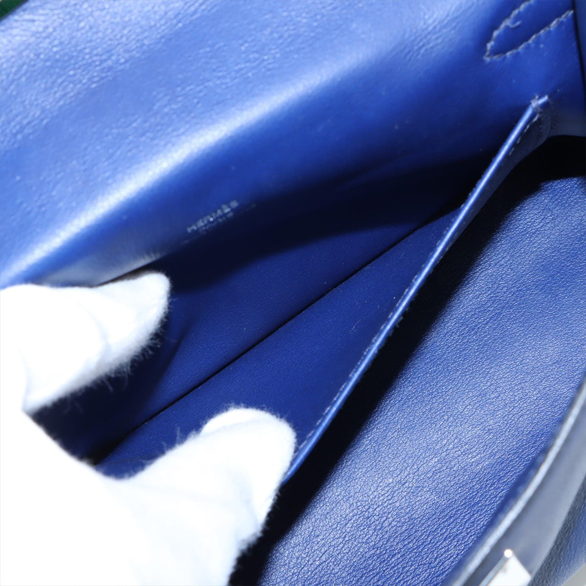 Hermès Swift Kelly Pochette 22 — Blue