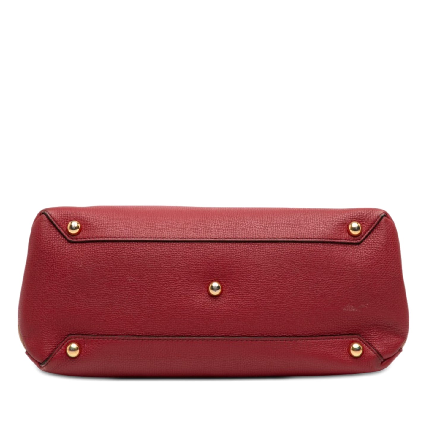 Burberry Medium Leather and House Check Banner Satchel