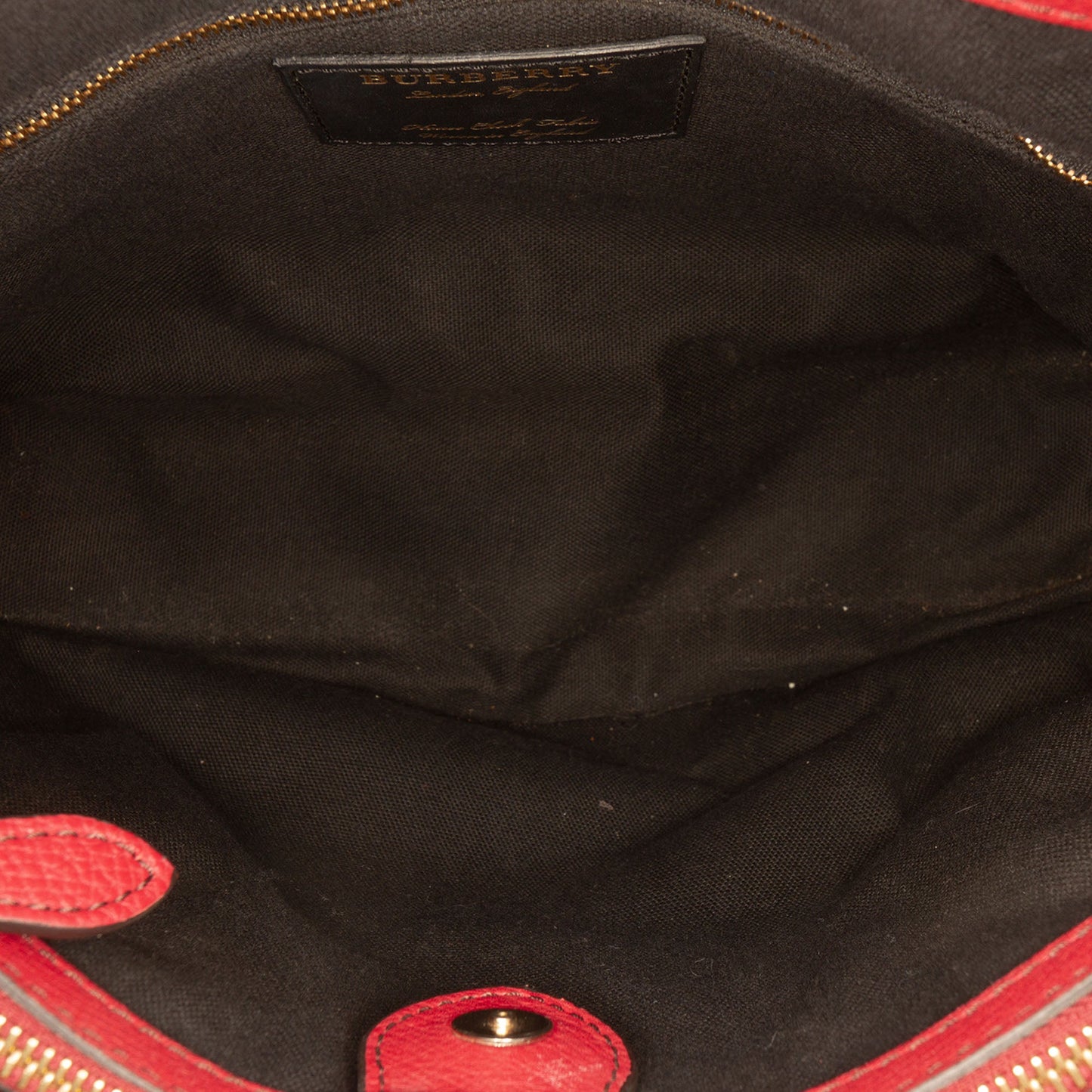 Burberry Medium Leather and House Check Banner Satchel
