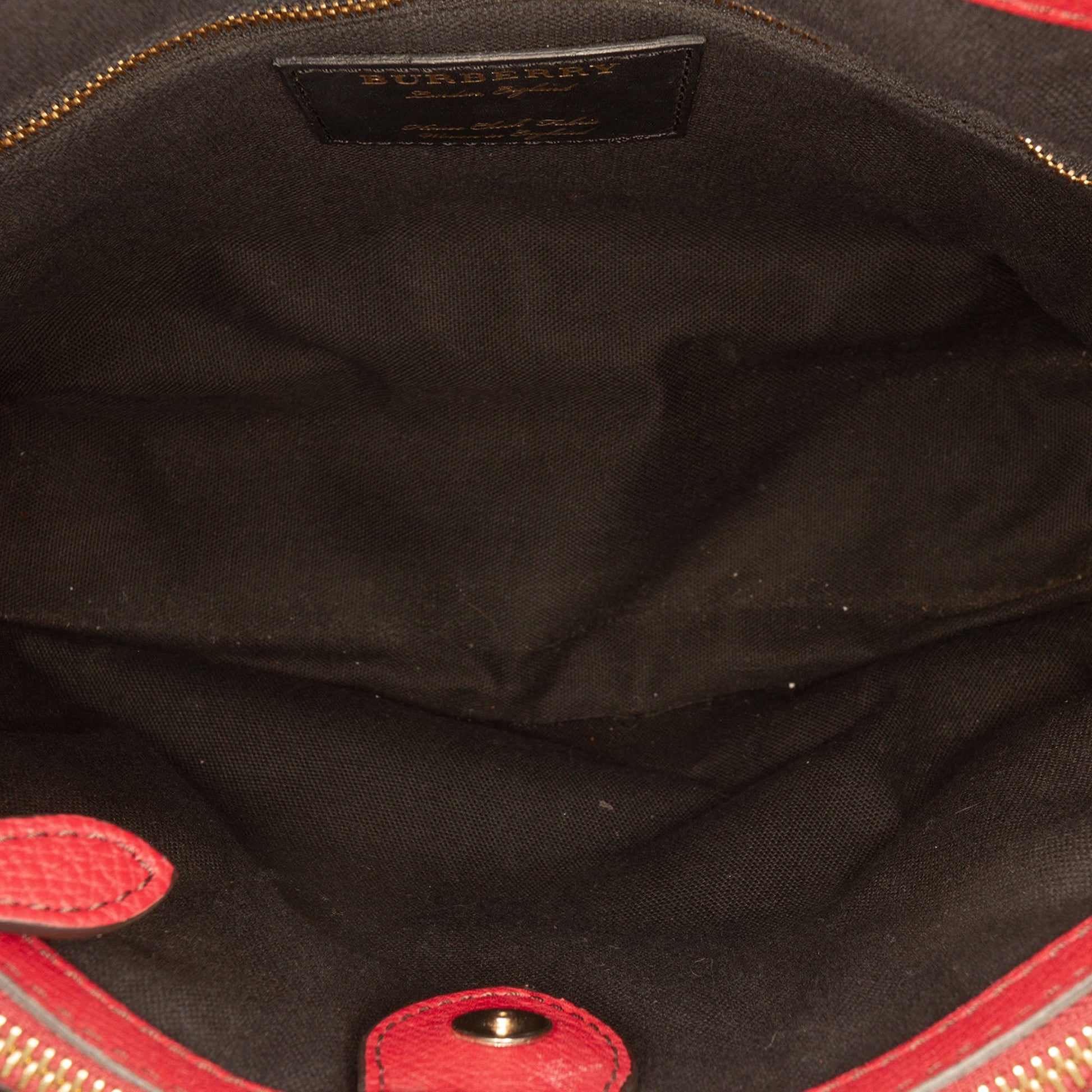 Burberry Medium Leather and House Check Banner Satchel