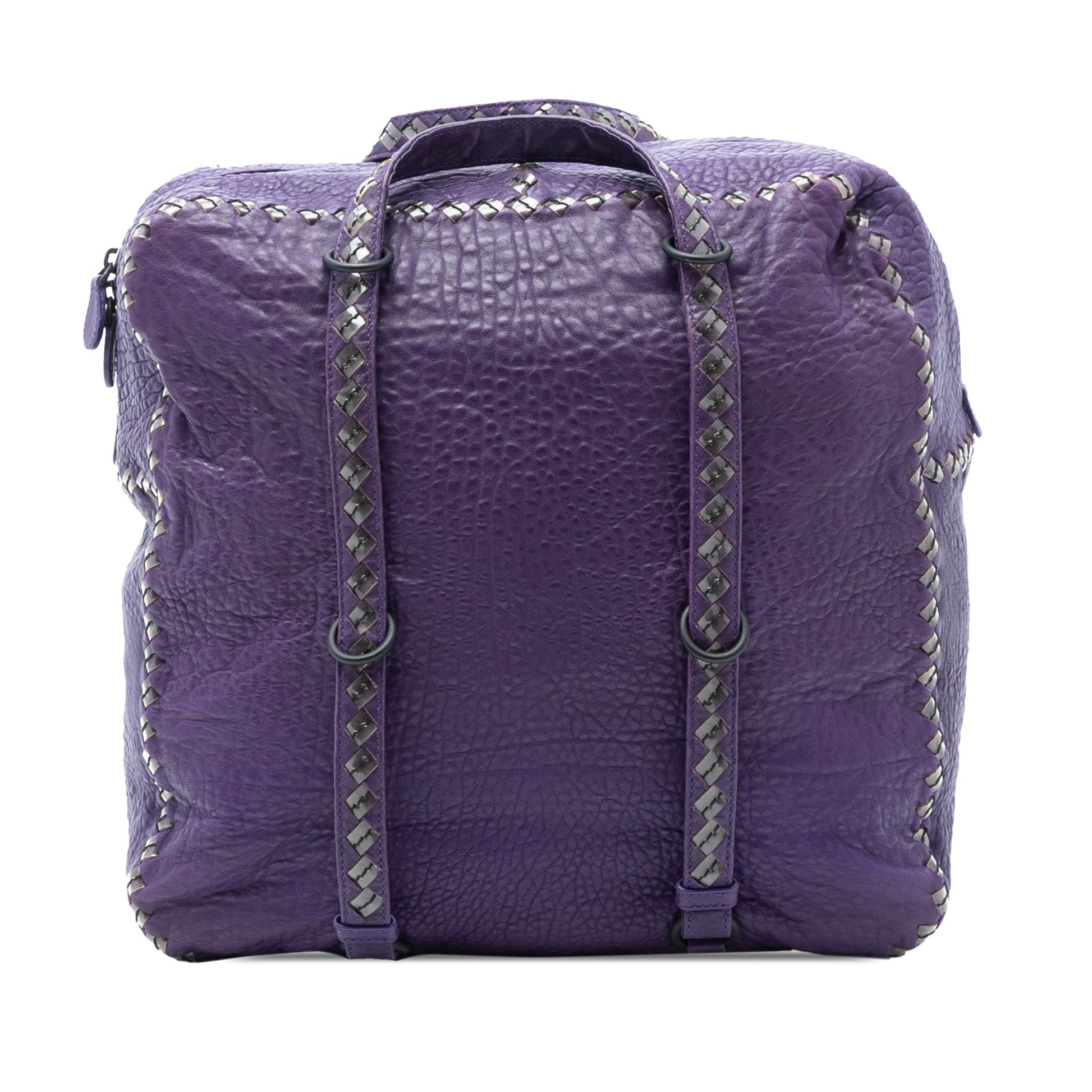 Bottega Veneta Intrecciato Trimmed Leather Handbag
