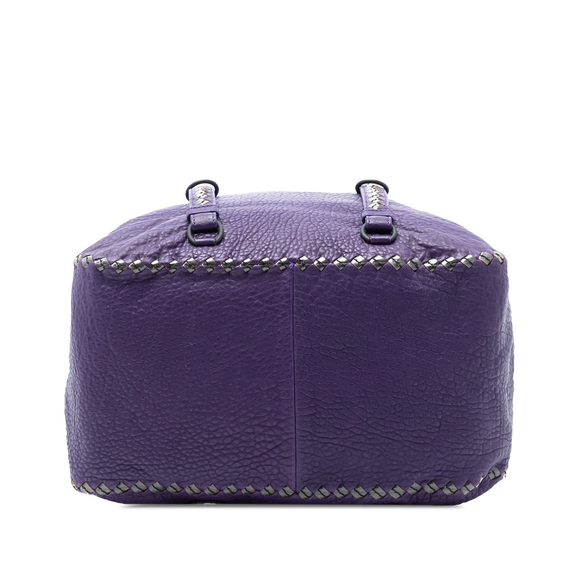 Bottega Veneta Intrecciato Trimmed Leather Handbag