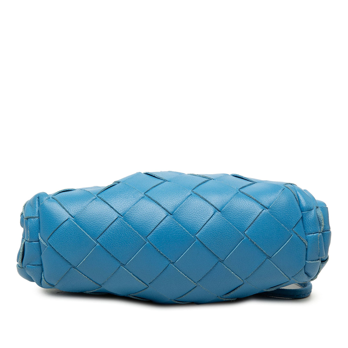 Bottega Veneta Nappa Intrecciato The Extra Mini Pouch Crossbody — Blue