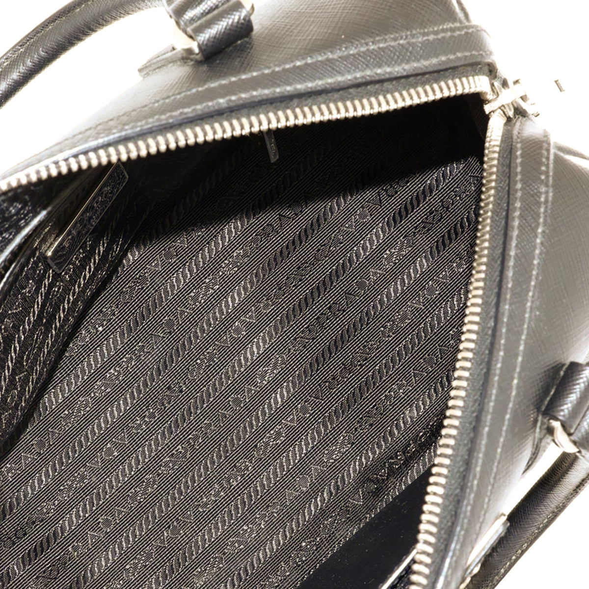 Prada Saffiano Satchel — Black