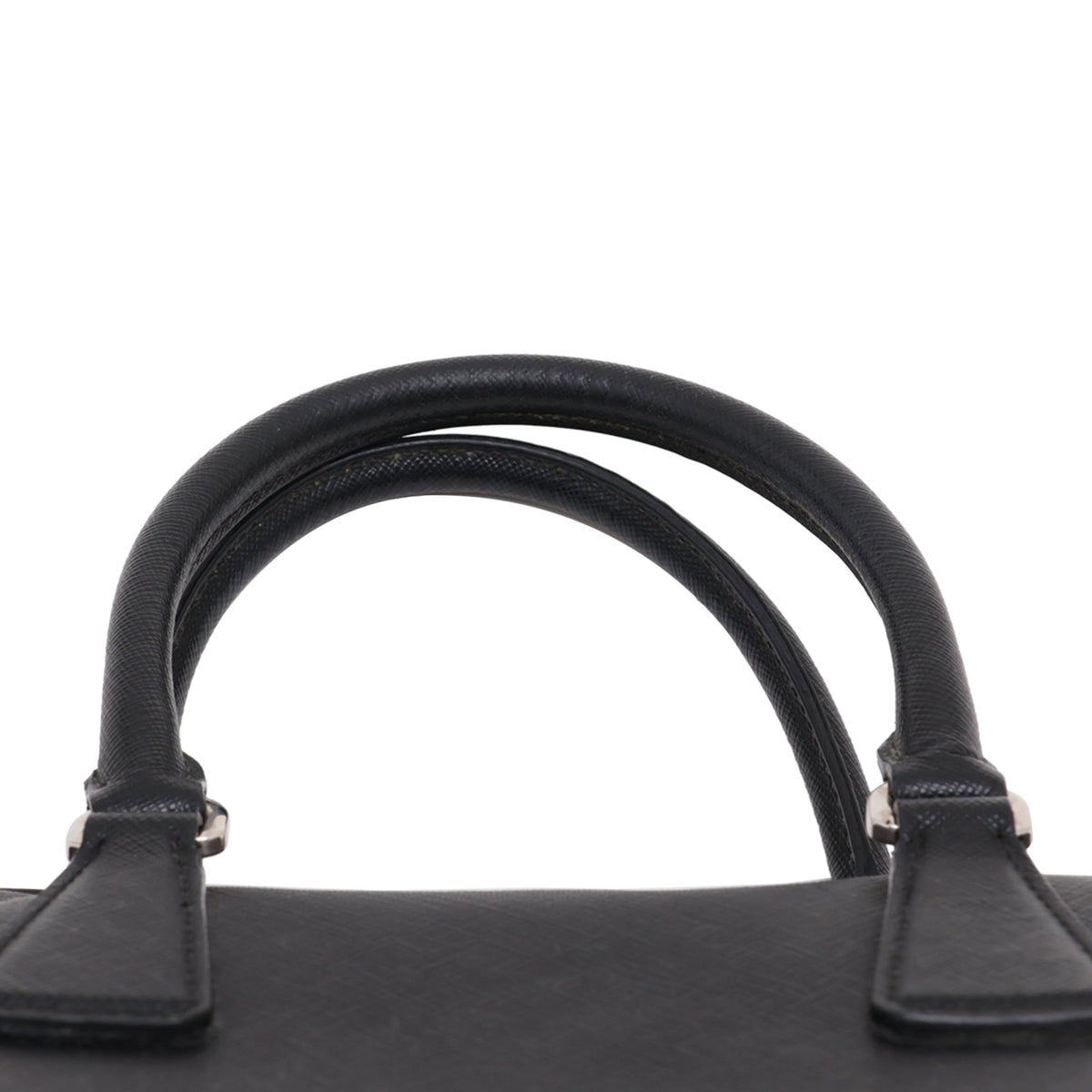 Prada Saffiano Satchel — Black