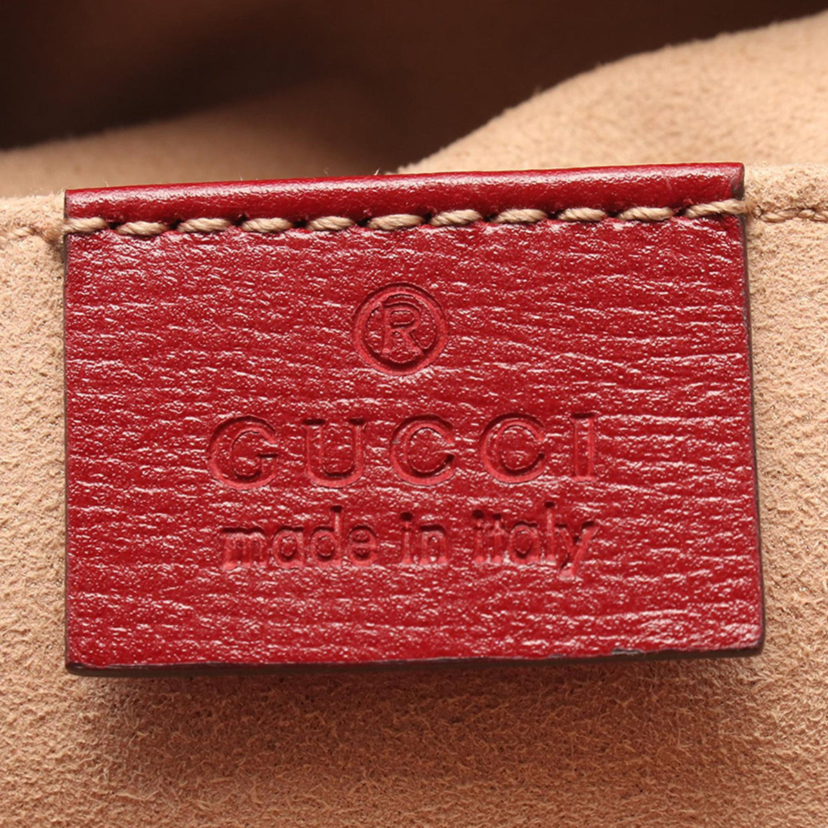 Gucci Calfskin Horsebit 1955 Bucket Bag — Red