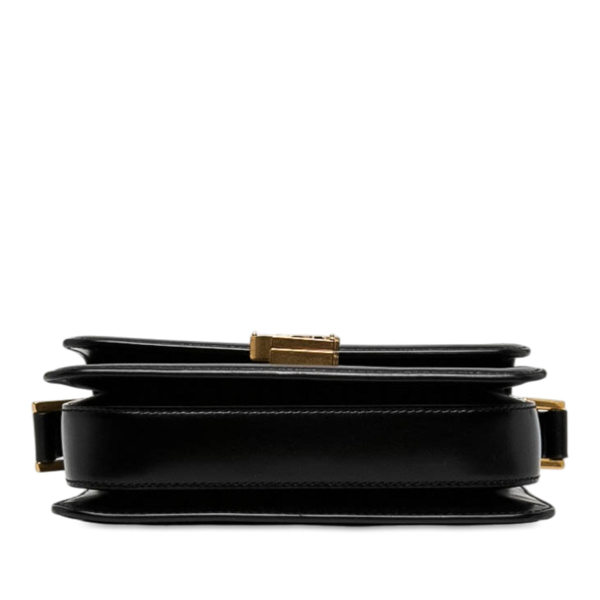 Saint Laurent Small Calfskin Solferino Satchel In Box — Black