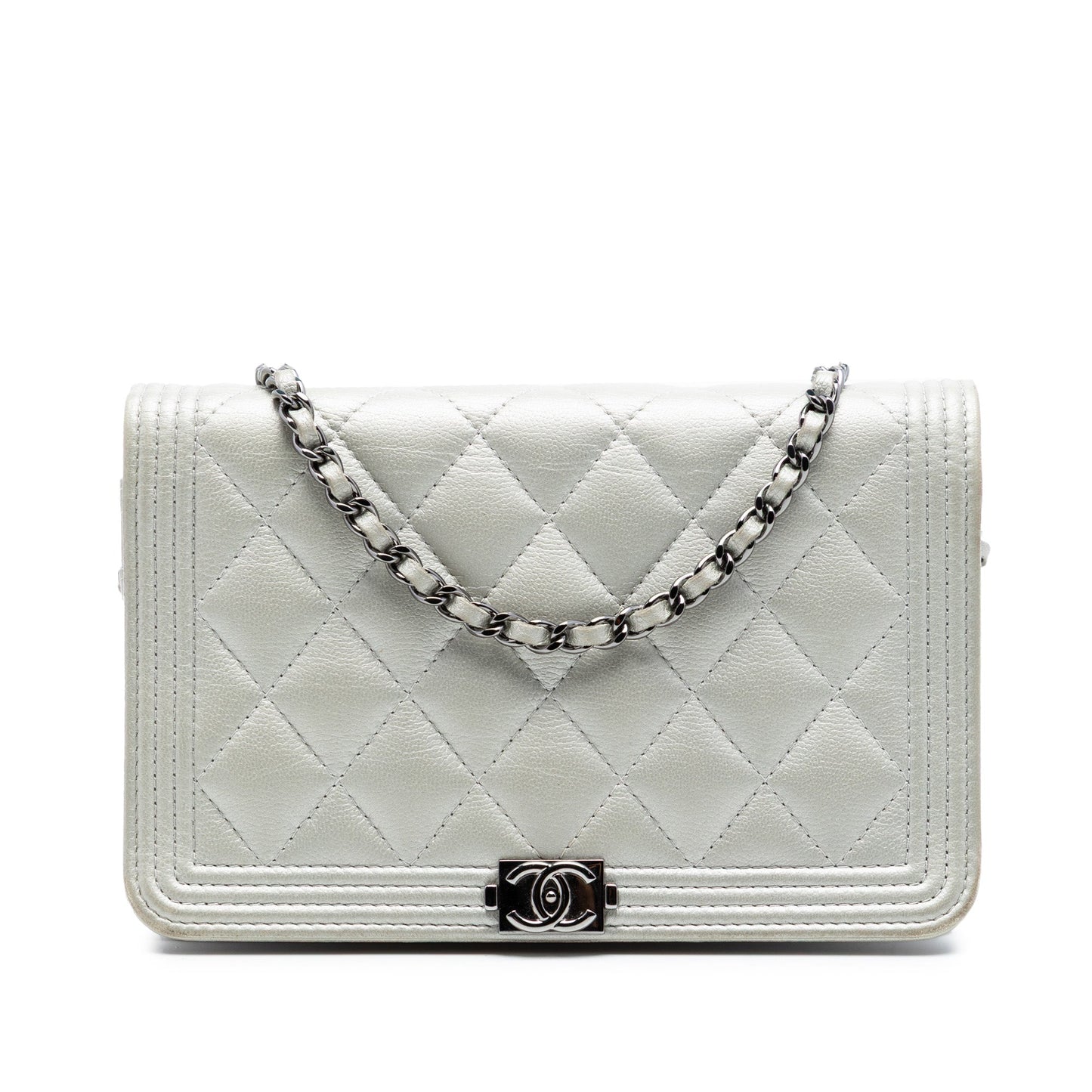 Chanel Quilted Caviar Boy Wallet on Chain