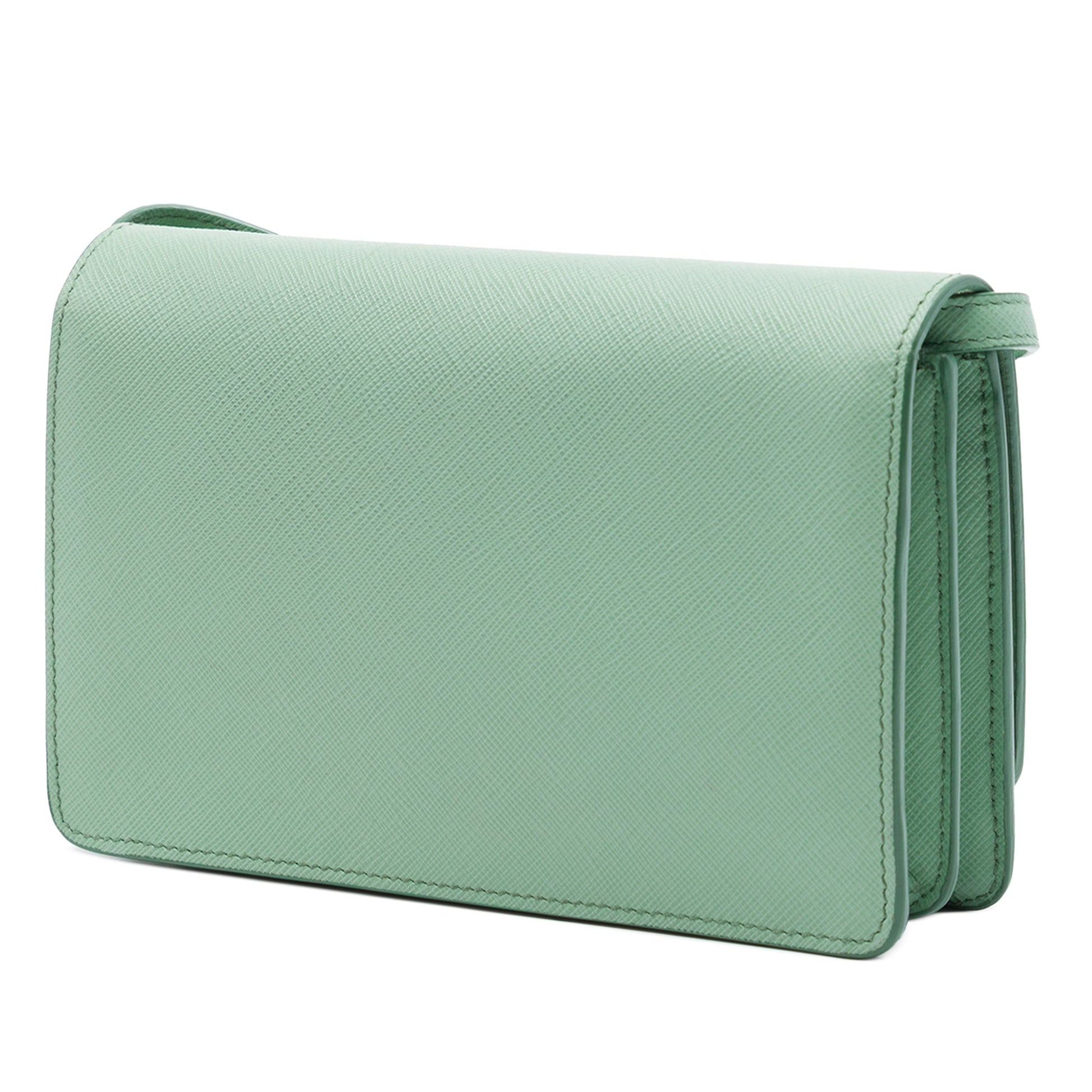 Prada Saffiano Wallet on Strap