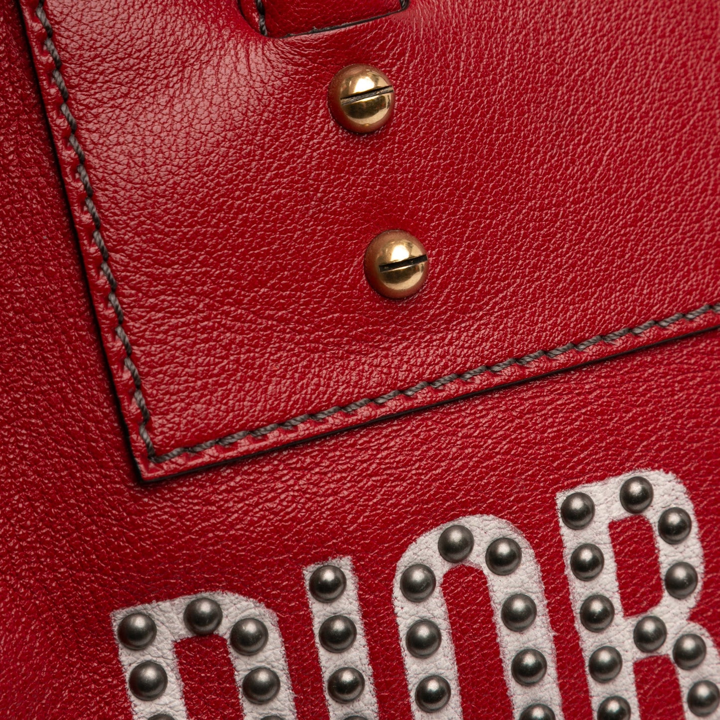 Studded Goatskin Diorangeles Convertible Tote