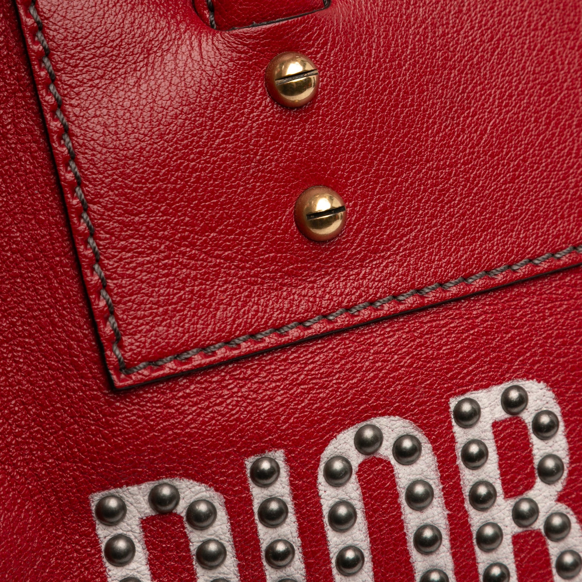 Studded Goatskin Diorangeles Convertible Tote