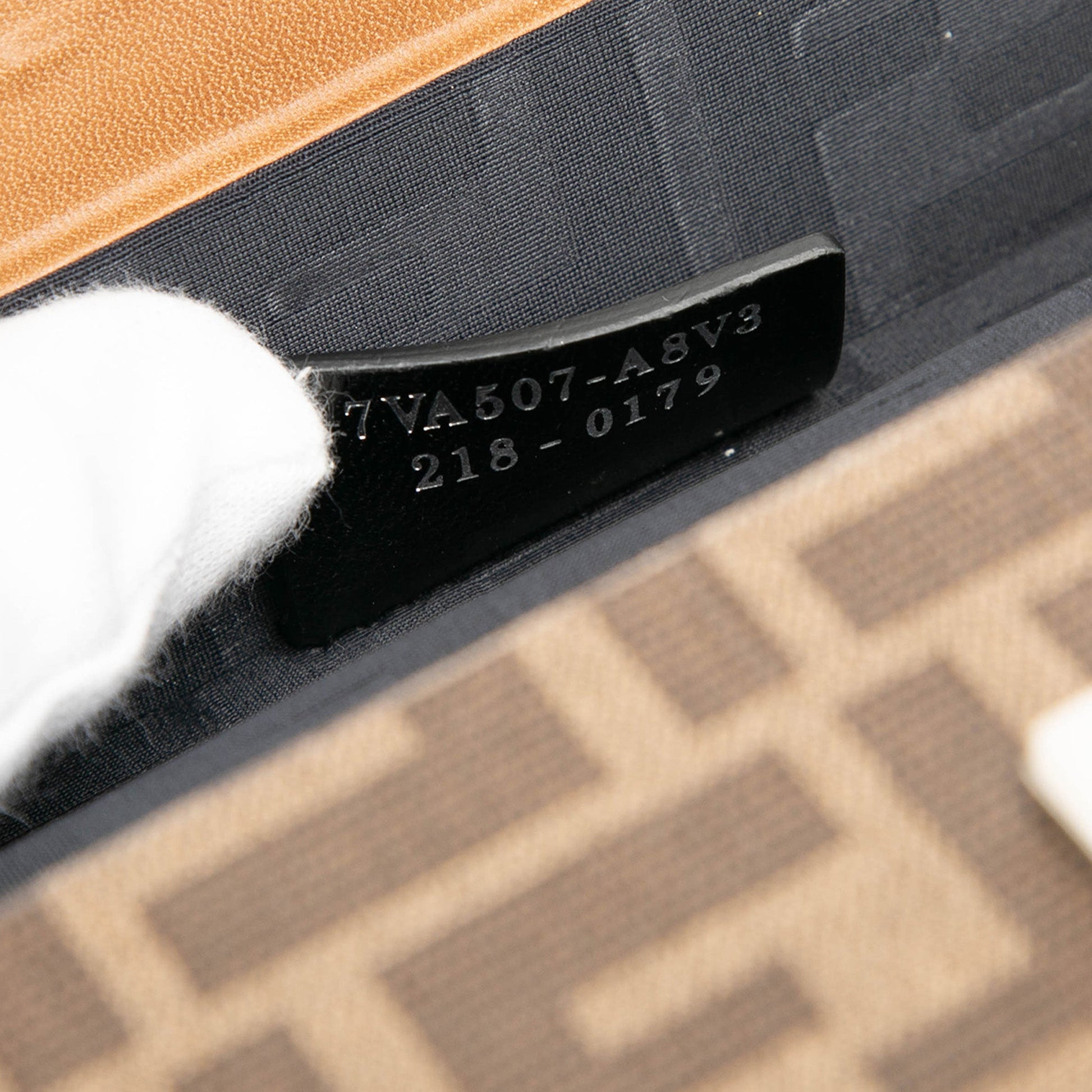 Fendi Mini Zucca Coated Canvas Trunk Baguette Crossbody