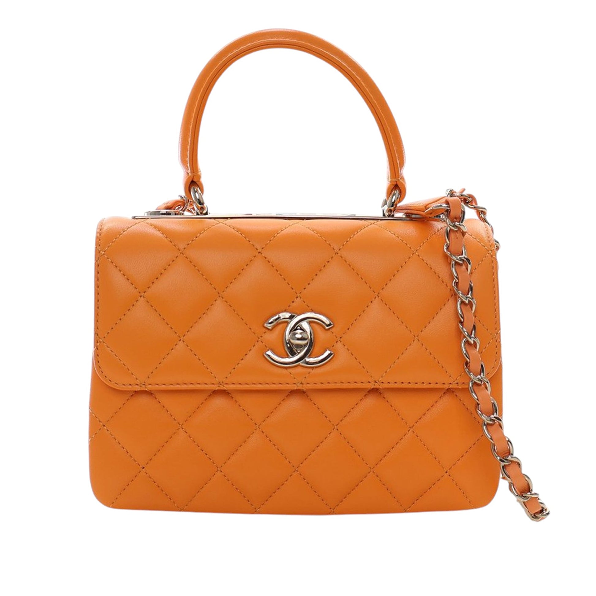 Chanel Mini Quilted Lambskin Trendy CC Top Handle Flap
