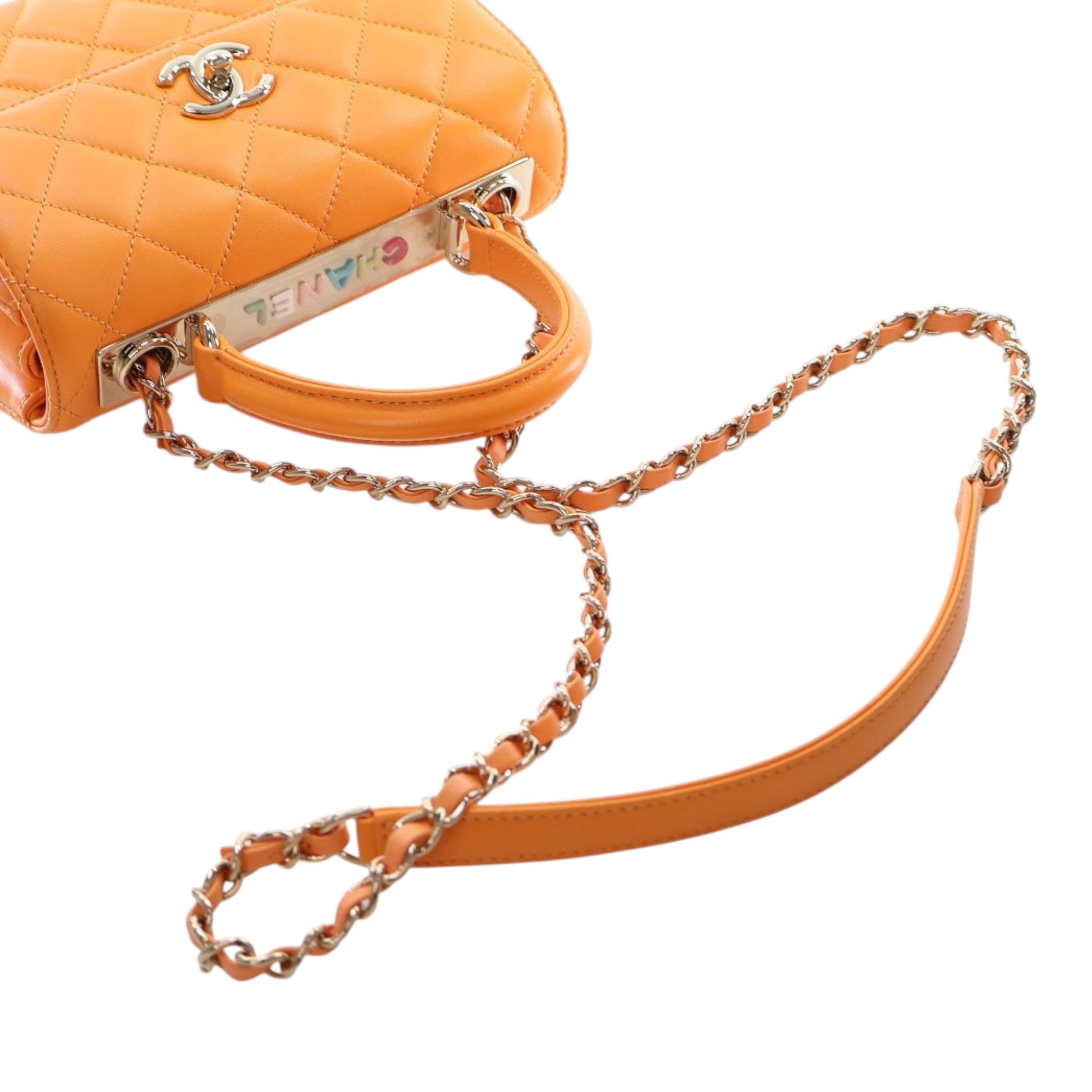 Chanel Mini Quilted Lambskin Trendy CC Top Handle Flap