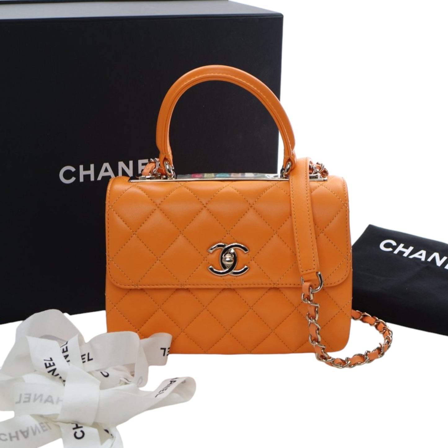 Chanel Mini Quilted Lambskin Trendy CC Top Handle Flap